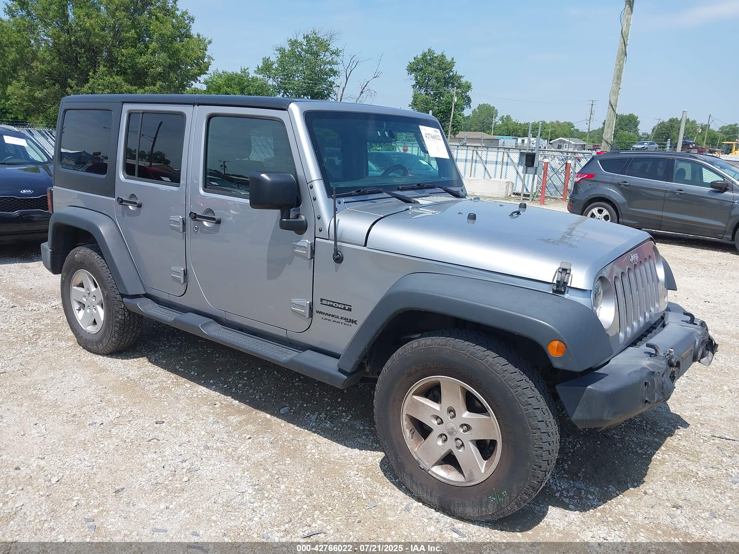 2018 Jeep Wrangler Unlimited Sport S, VIN 1C4BJWDG3JL818693 — Front end