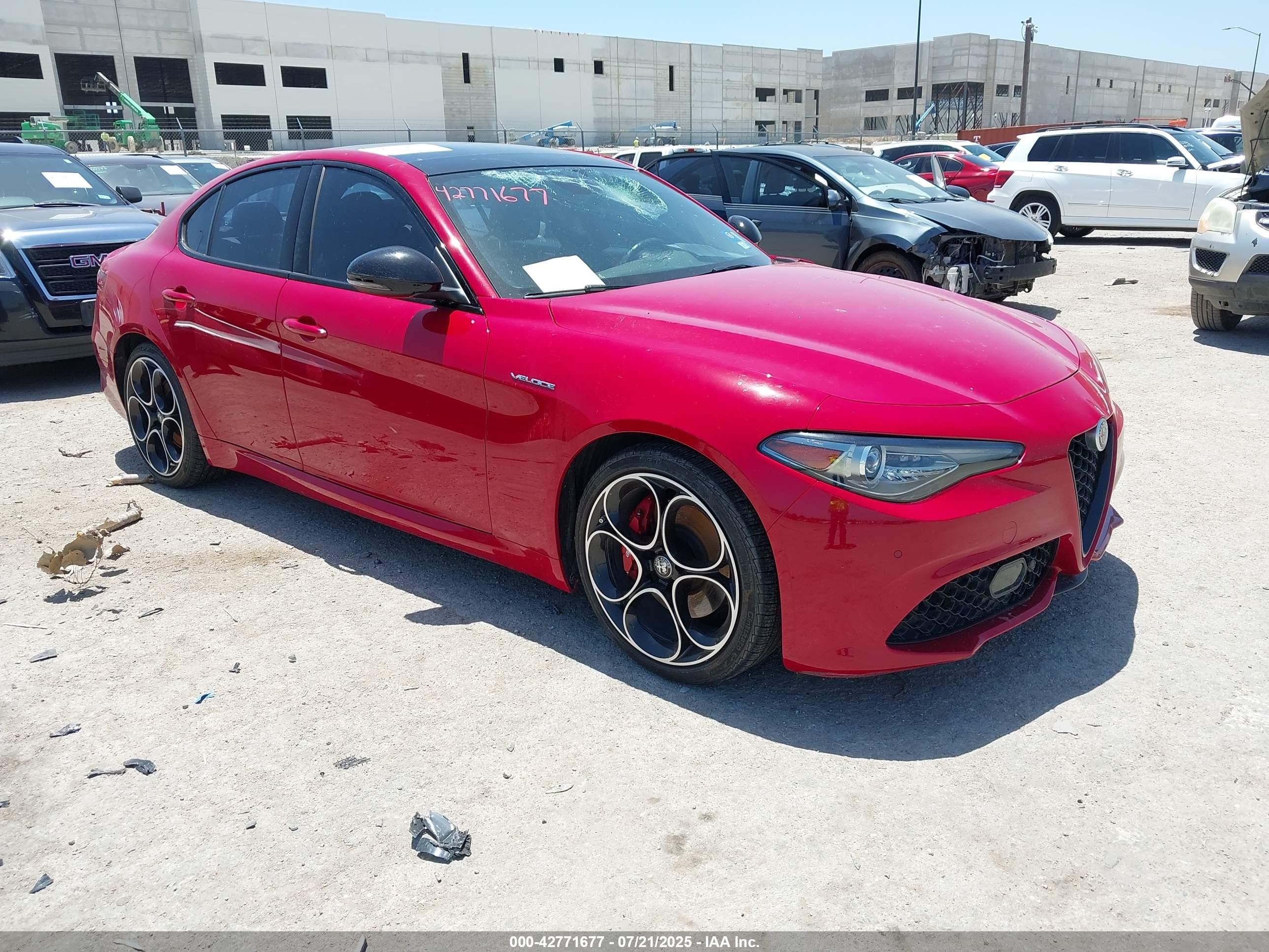2023 Alfa Romeo Giulia Veloce, VIN ZARFAMBN5P7669797 — Storm