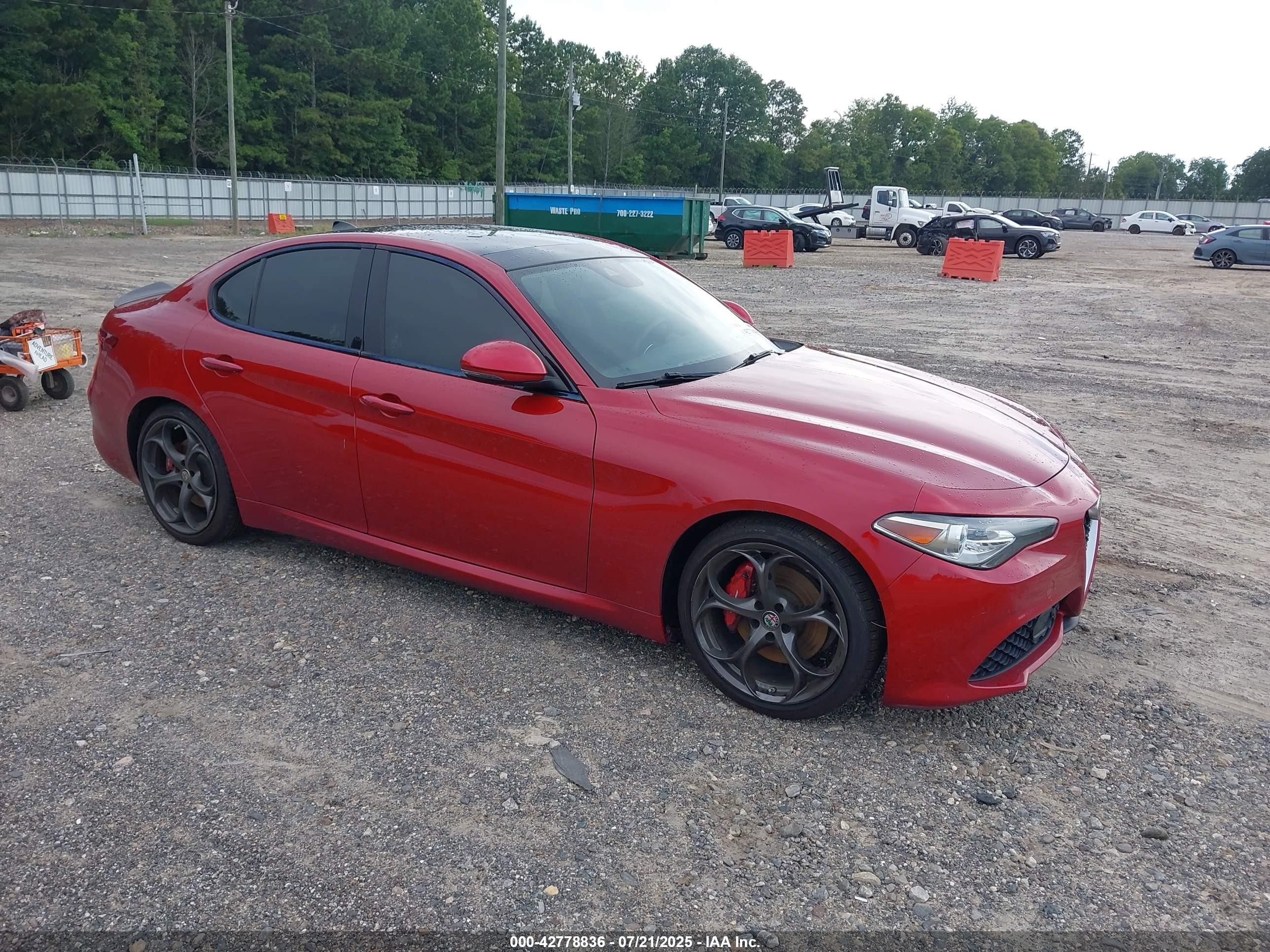 2017 Alfa Romeo Giulia Ti, VIN ZARFAECN4H7550340 — Water / flood