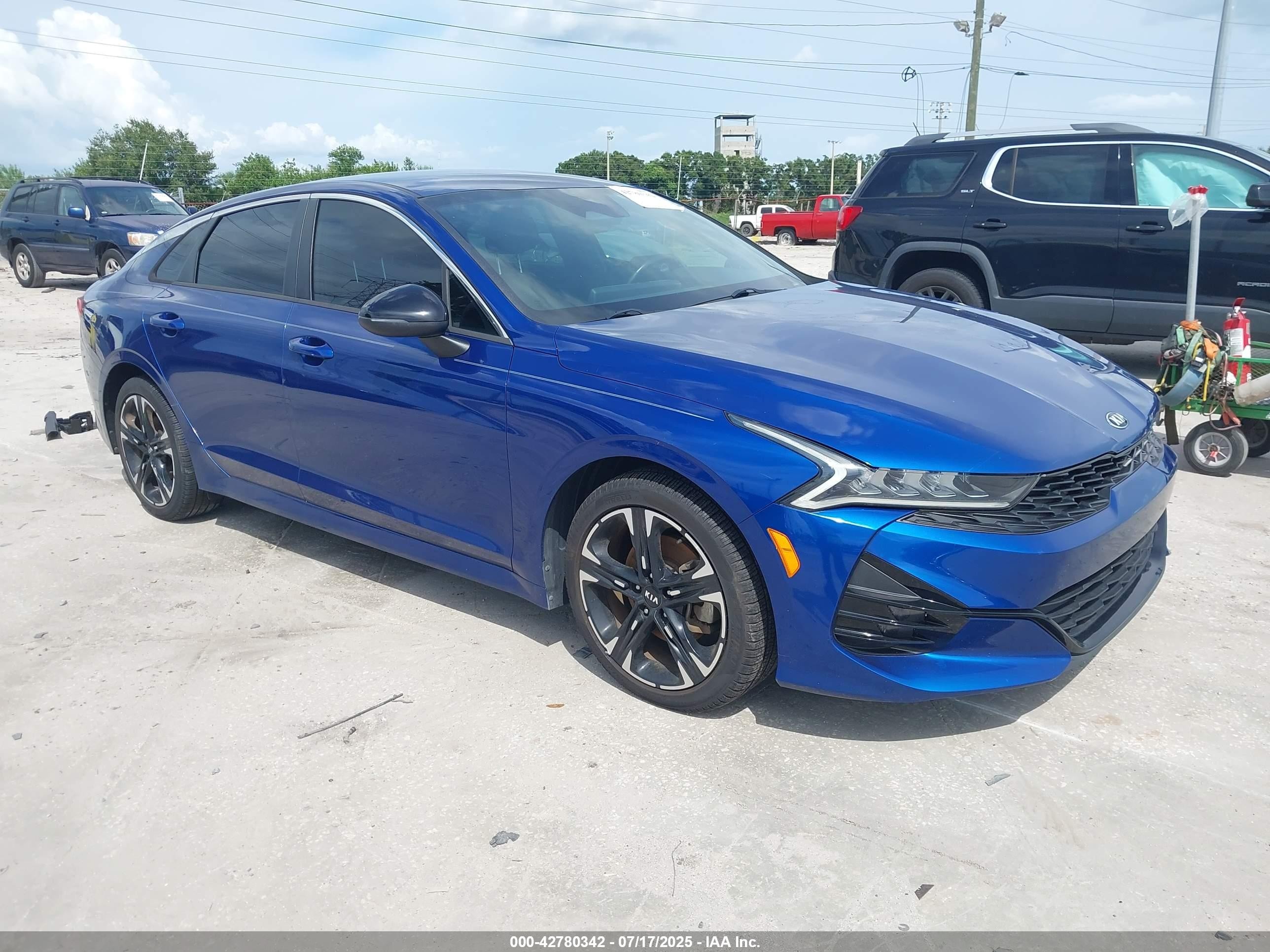 2021 Kia K5 GT-Line, VIN 5XXG64J27MG073701 — Water / flood