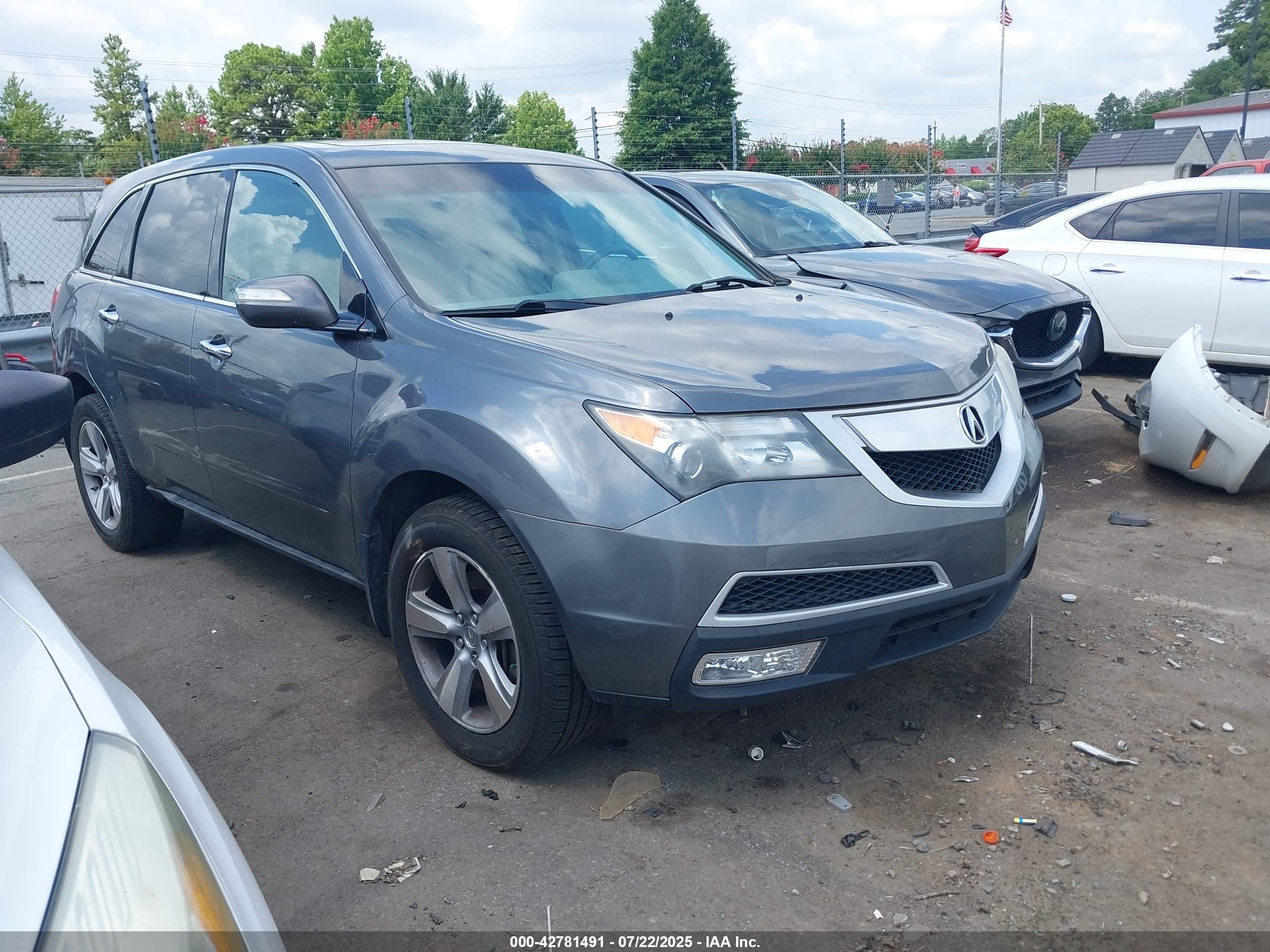2012 Acura MDX Technology, VIN 2HNYD2H33CH518731 — Side