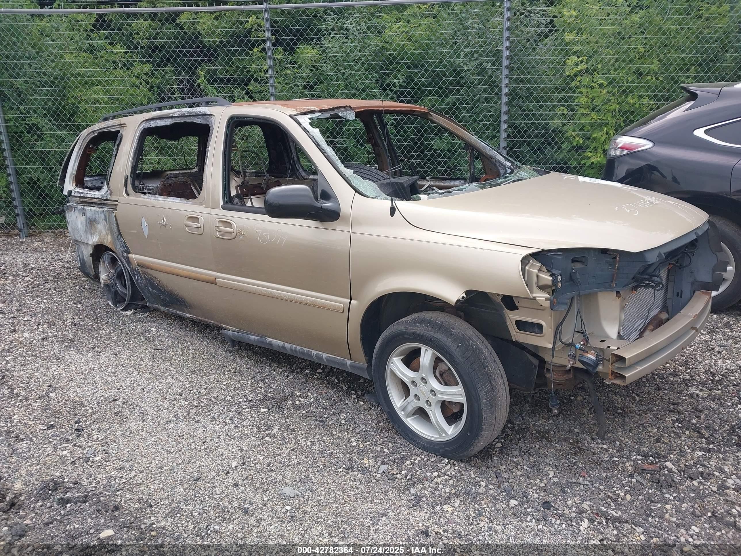 2005 Chevrolet Uplander LS, VIN 1GNDV23L65D170570 — Interior fire