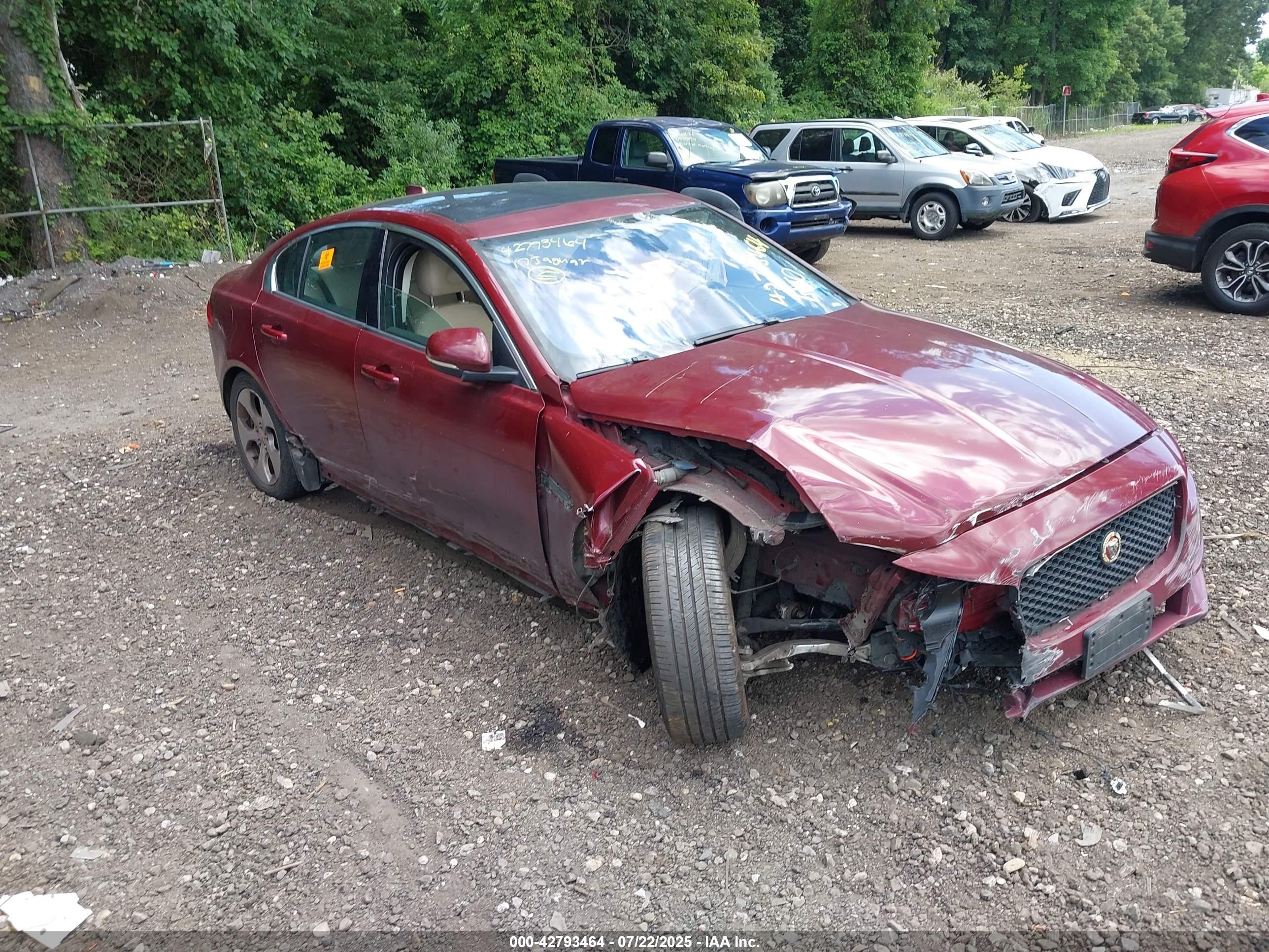 2017 Jaguar XE 25t, VIN SAJAR4BG3HA975661 — Biohazard / chemical