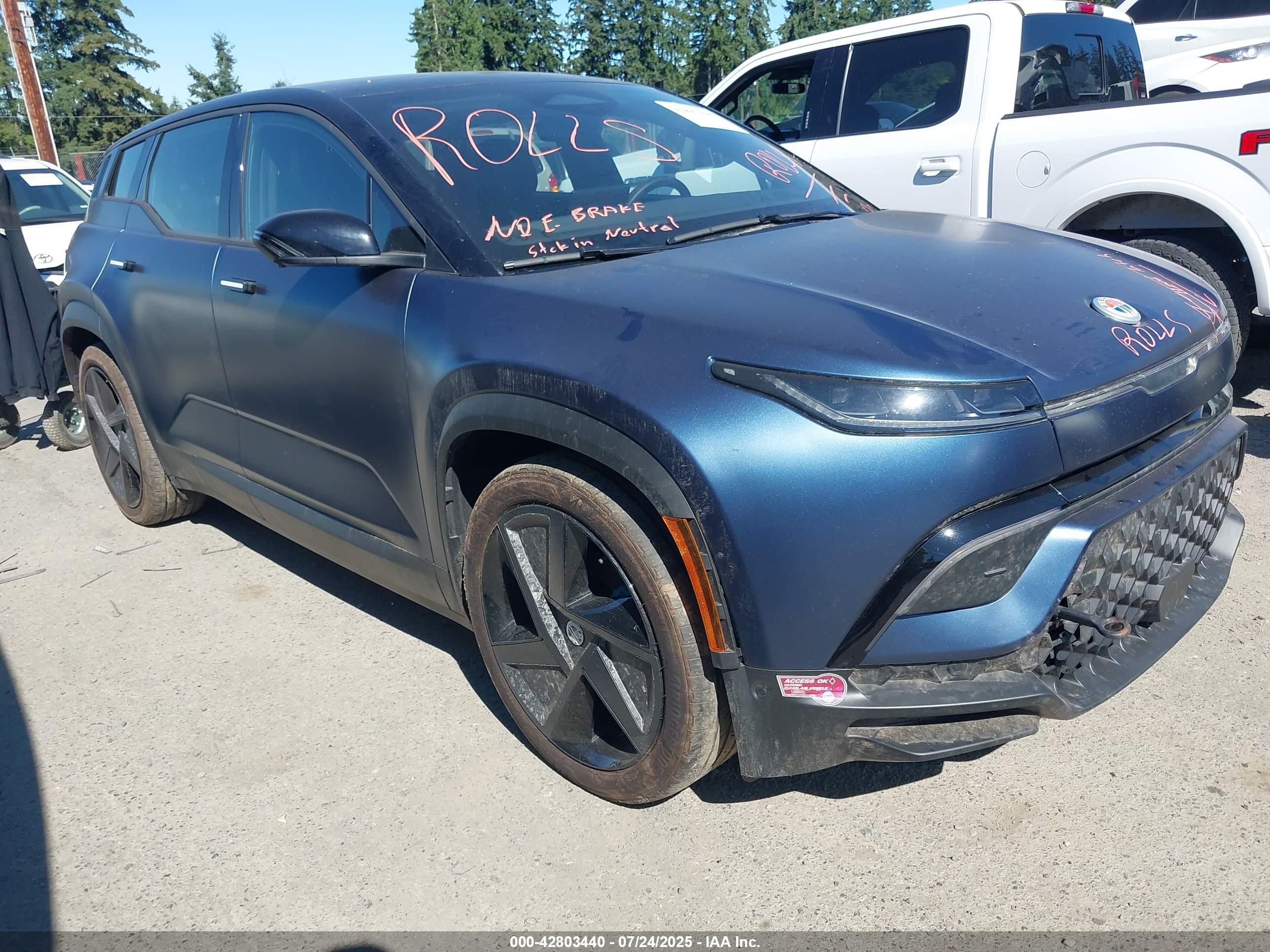 2023 Fisker Ocean One, VIN VCF1ZBU25PG002037 — Rear end