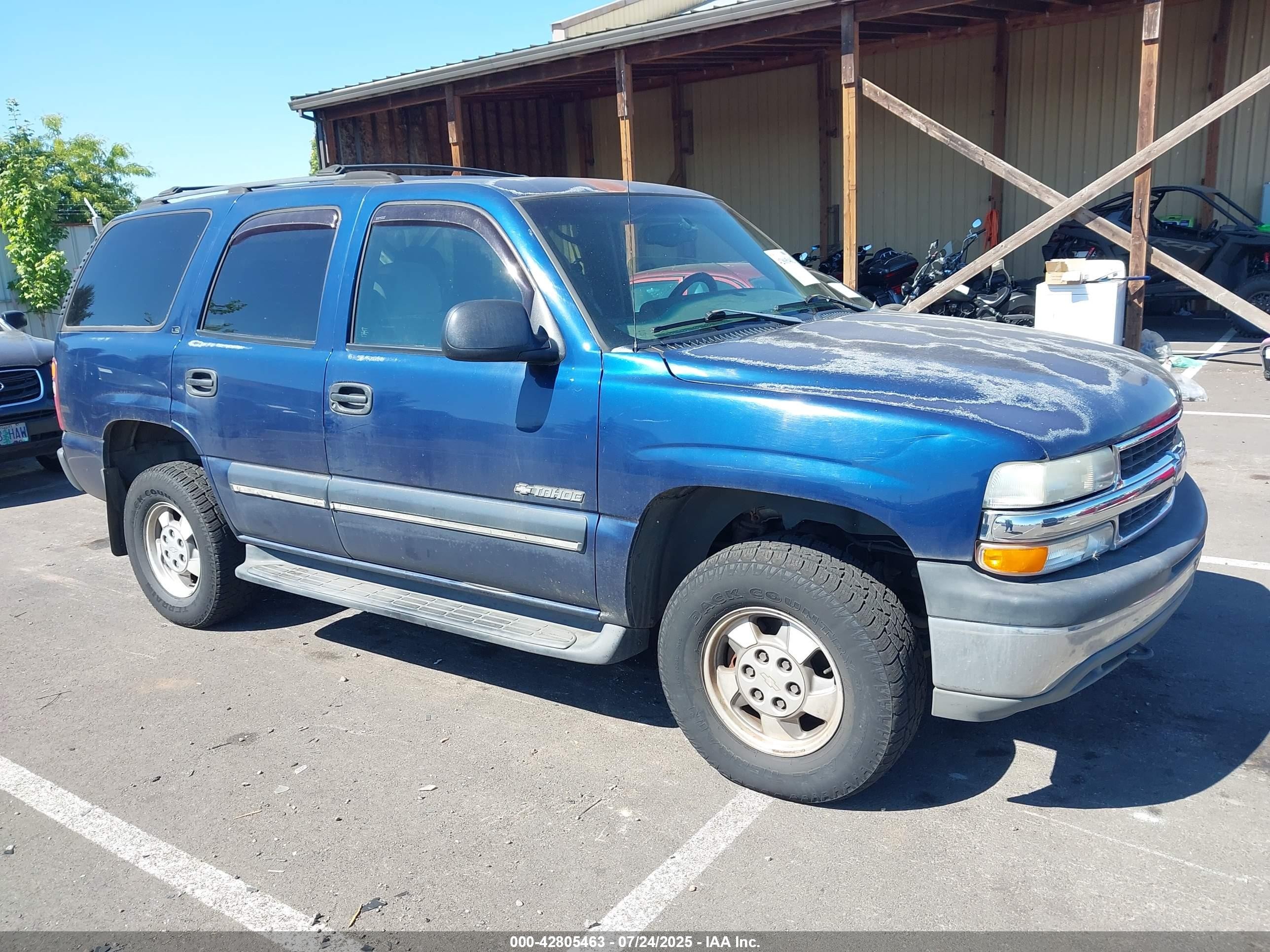 2001 Chevrolet Tahoe LT, VIN 1GNEK13T91J190167 — Front end