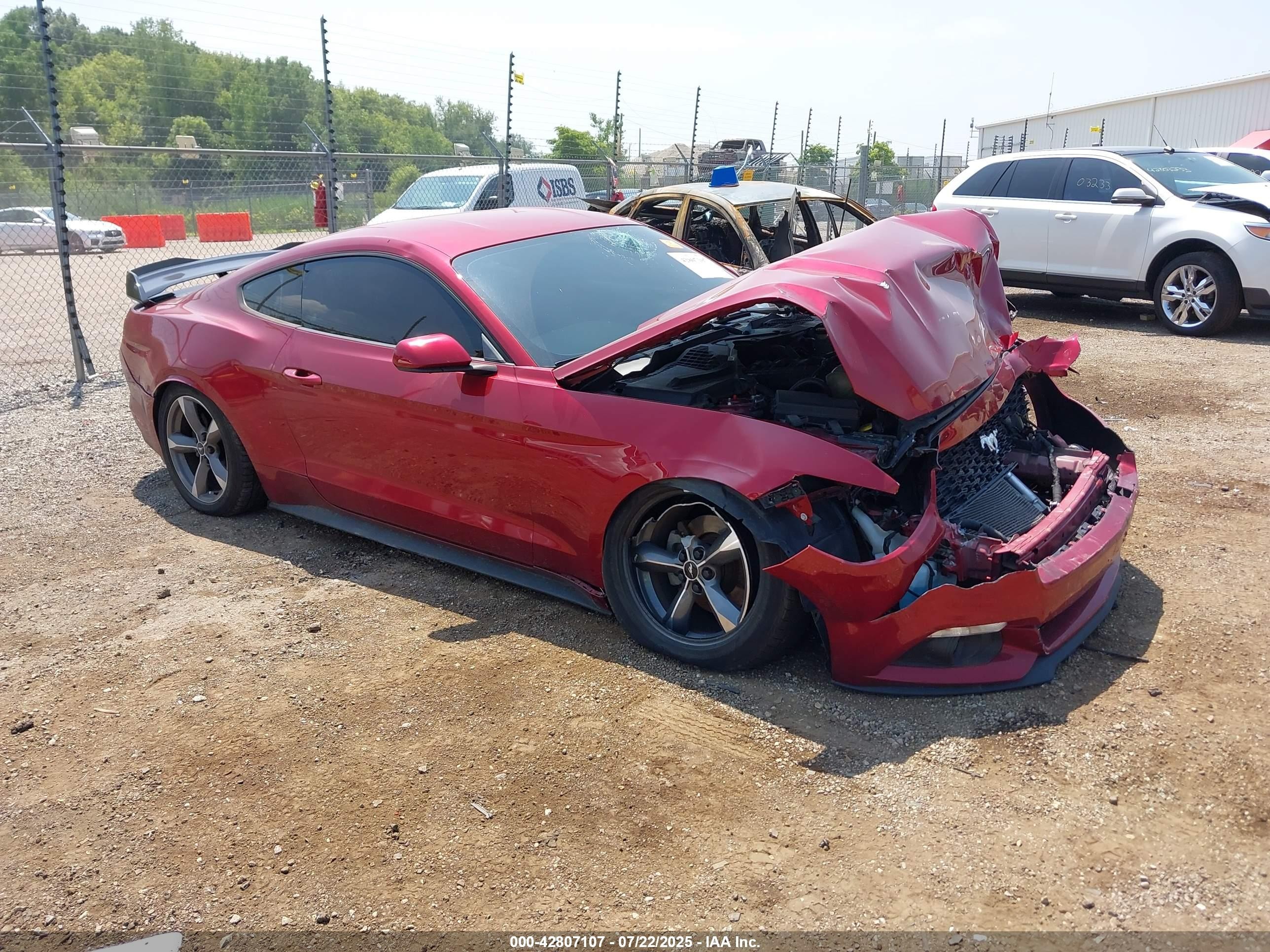 2015 Ford Mustang V6, VIN 1FA6P8AM8F5309898 — Front end