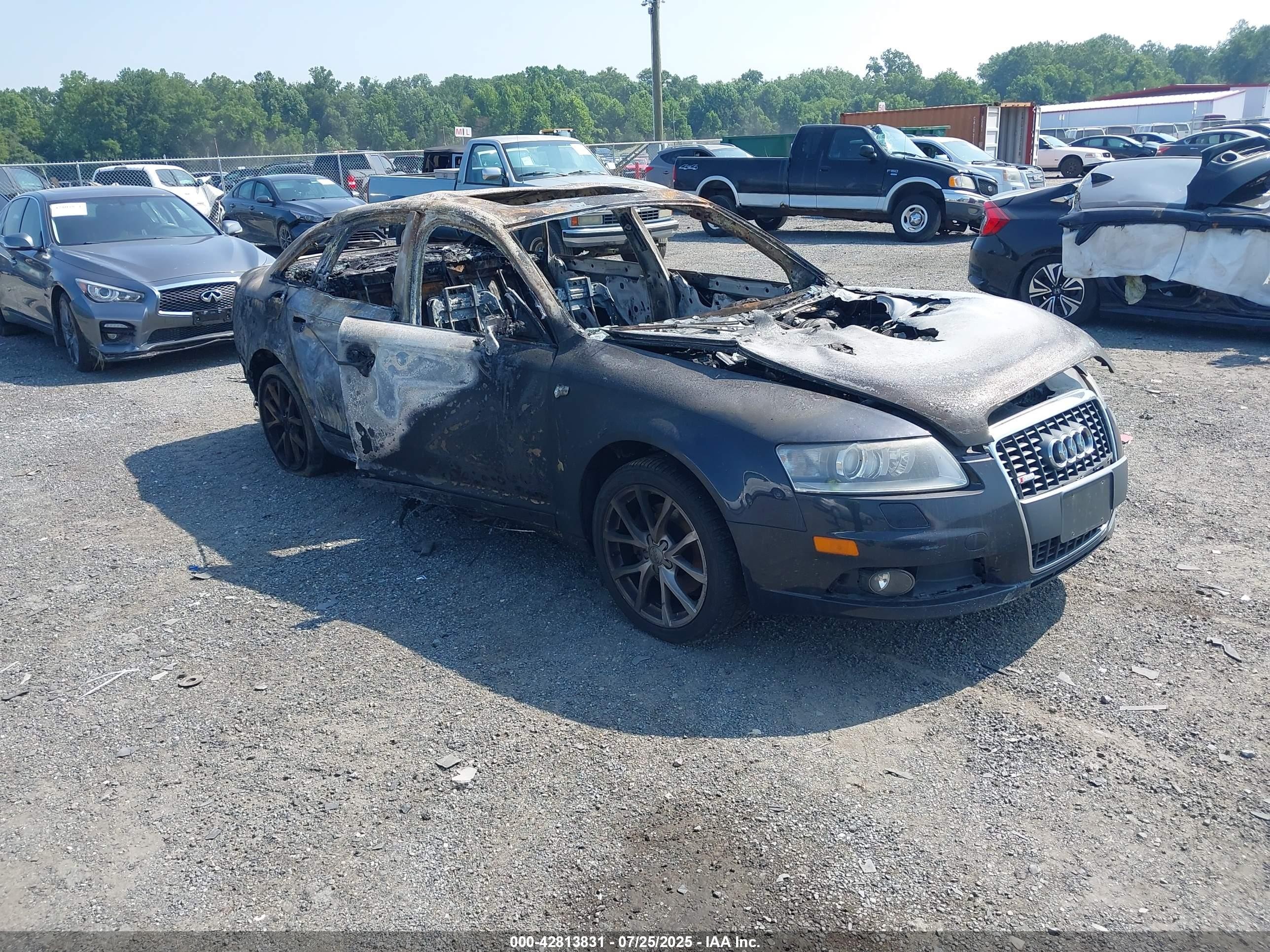 2008 Audi A6, VIN WAUDH74F98N165106 — Пожар в салоне