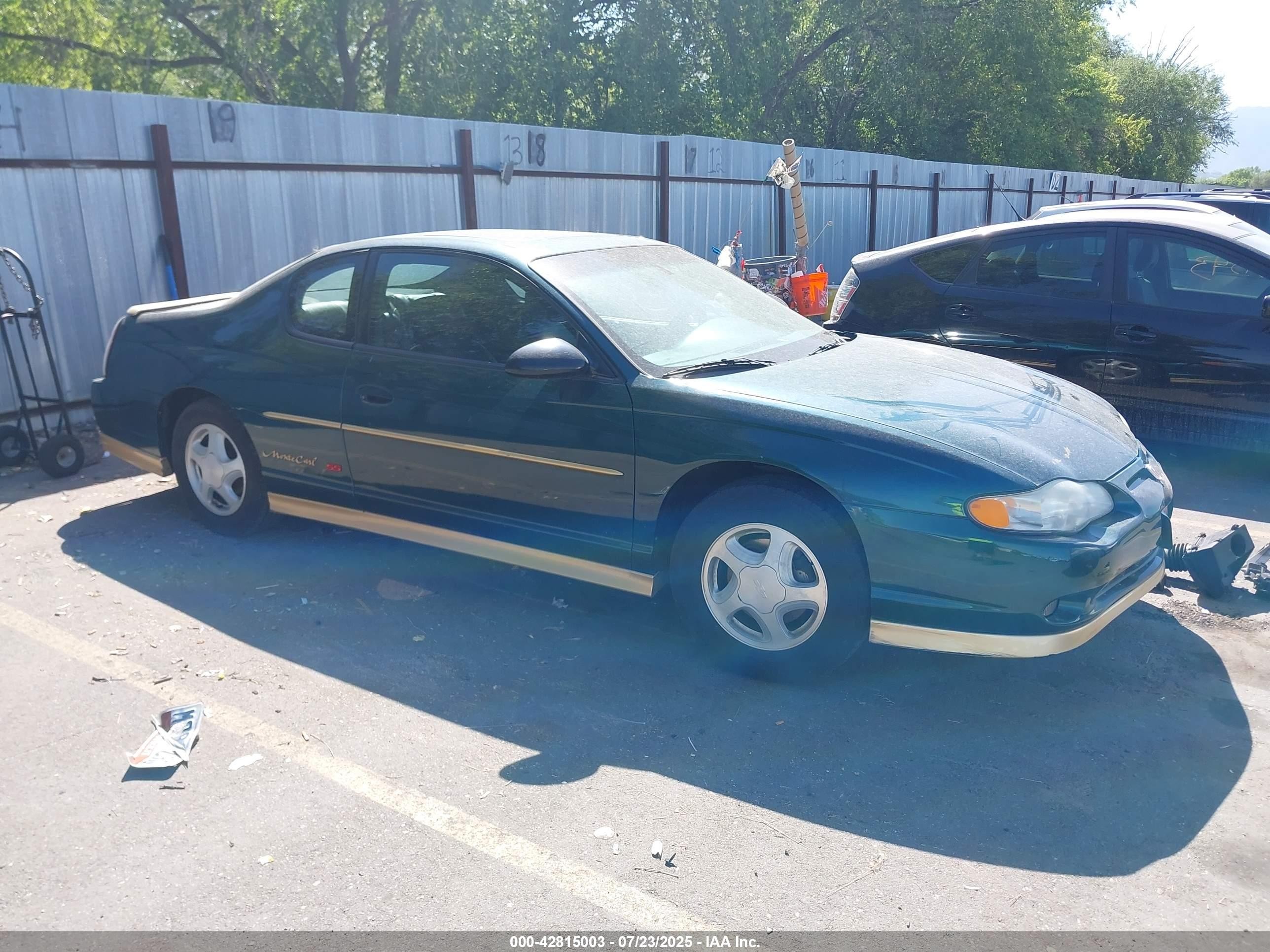 2000 Chevrolet Monte Carlo SS, VIN 2G1WX12KXY9193696 — All over