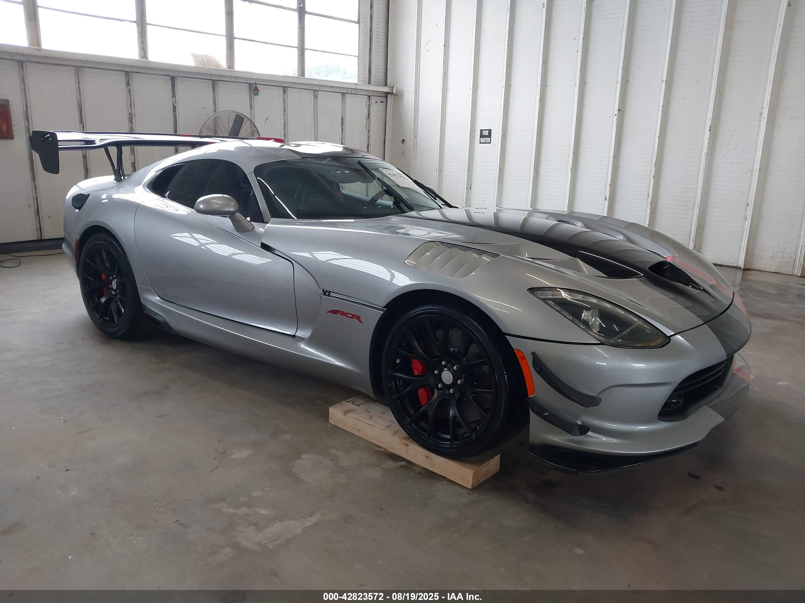 2017 Dodge Viper, VIN 1C3BDECZ4HV500136 — Water / flood