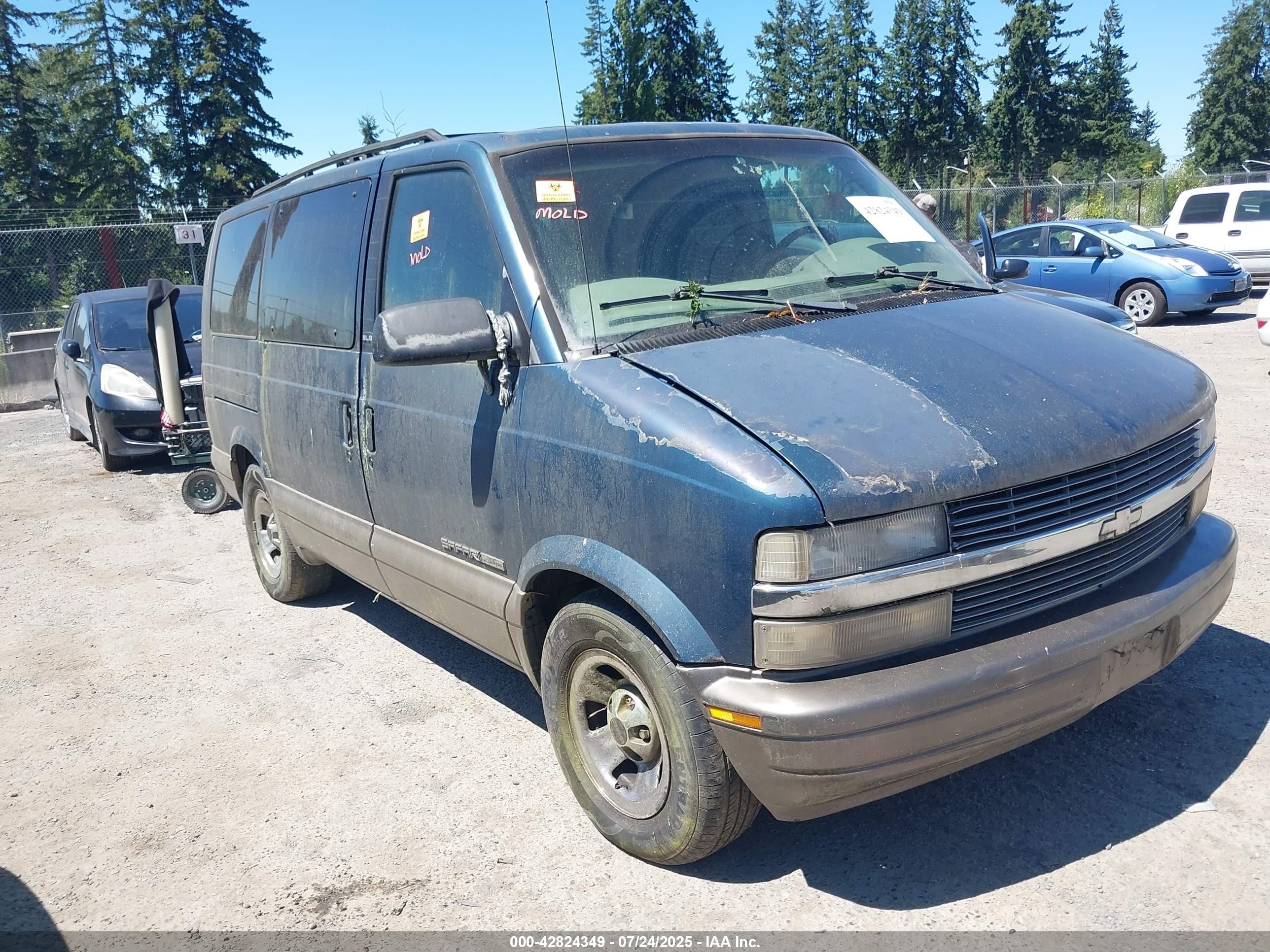 2001 GMC Safari, VIN 1GKEL19W21B509298 — Biohazard / chemical