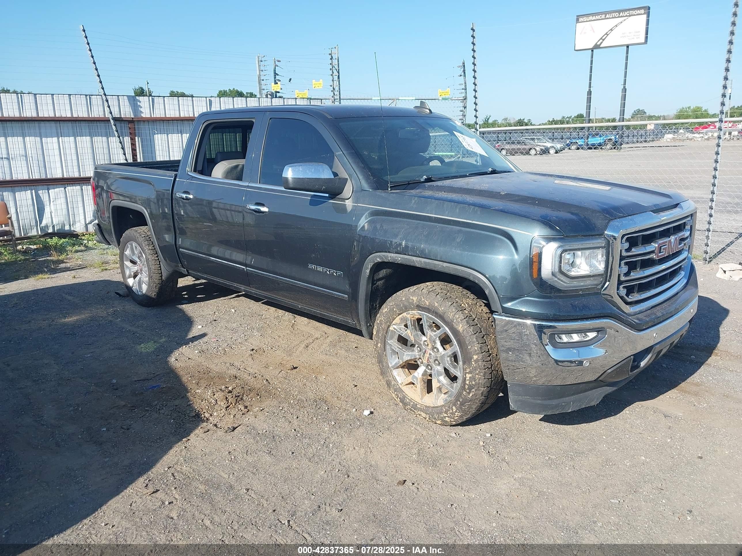 2017 GMC Sierra 1500 SLT, VIN 3GTU2NEC0HG271143 — Пресная вода