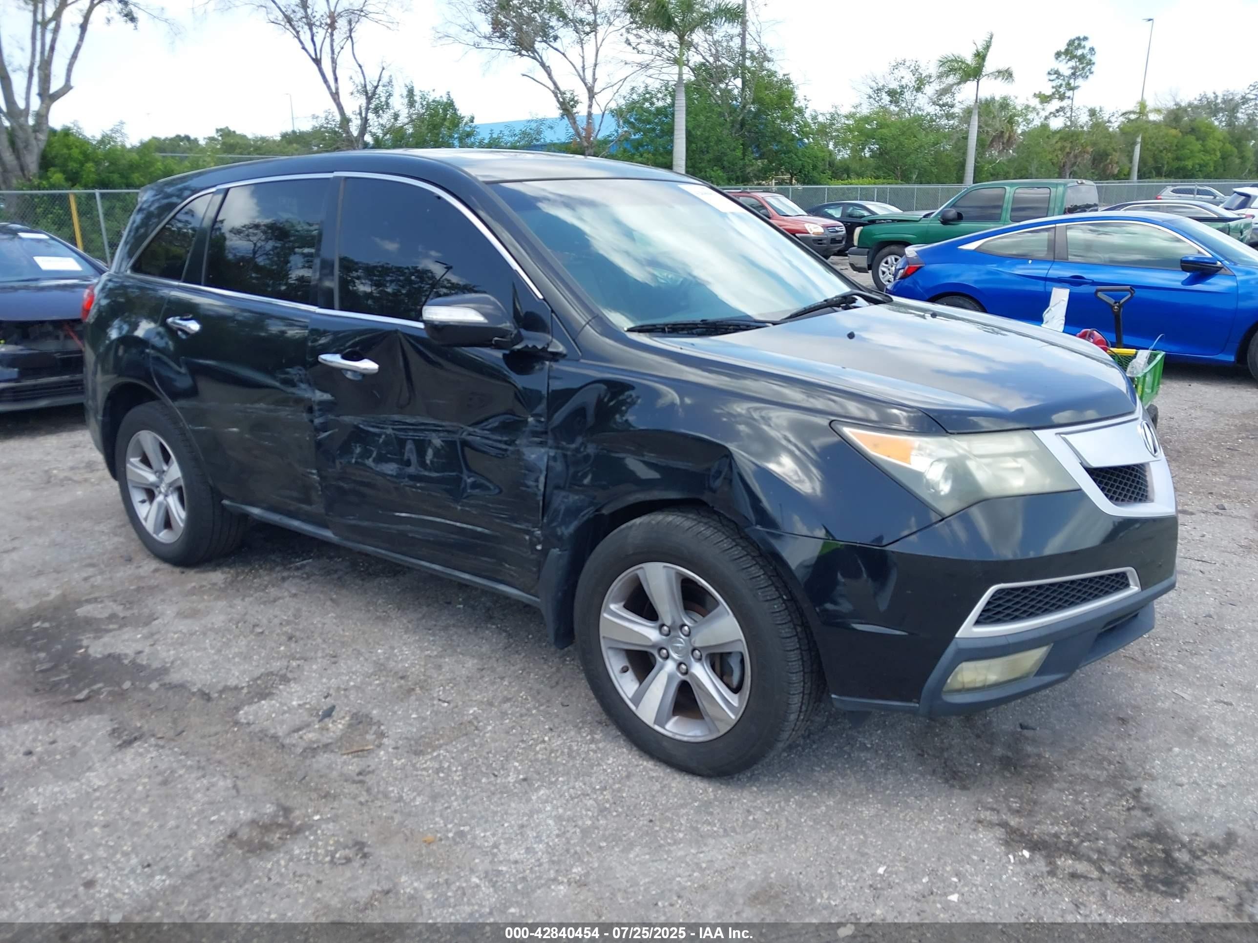 2012 Acura MDX Technology, VIN 2HNYD2H36CH539749 — Side