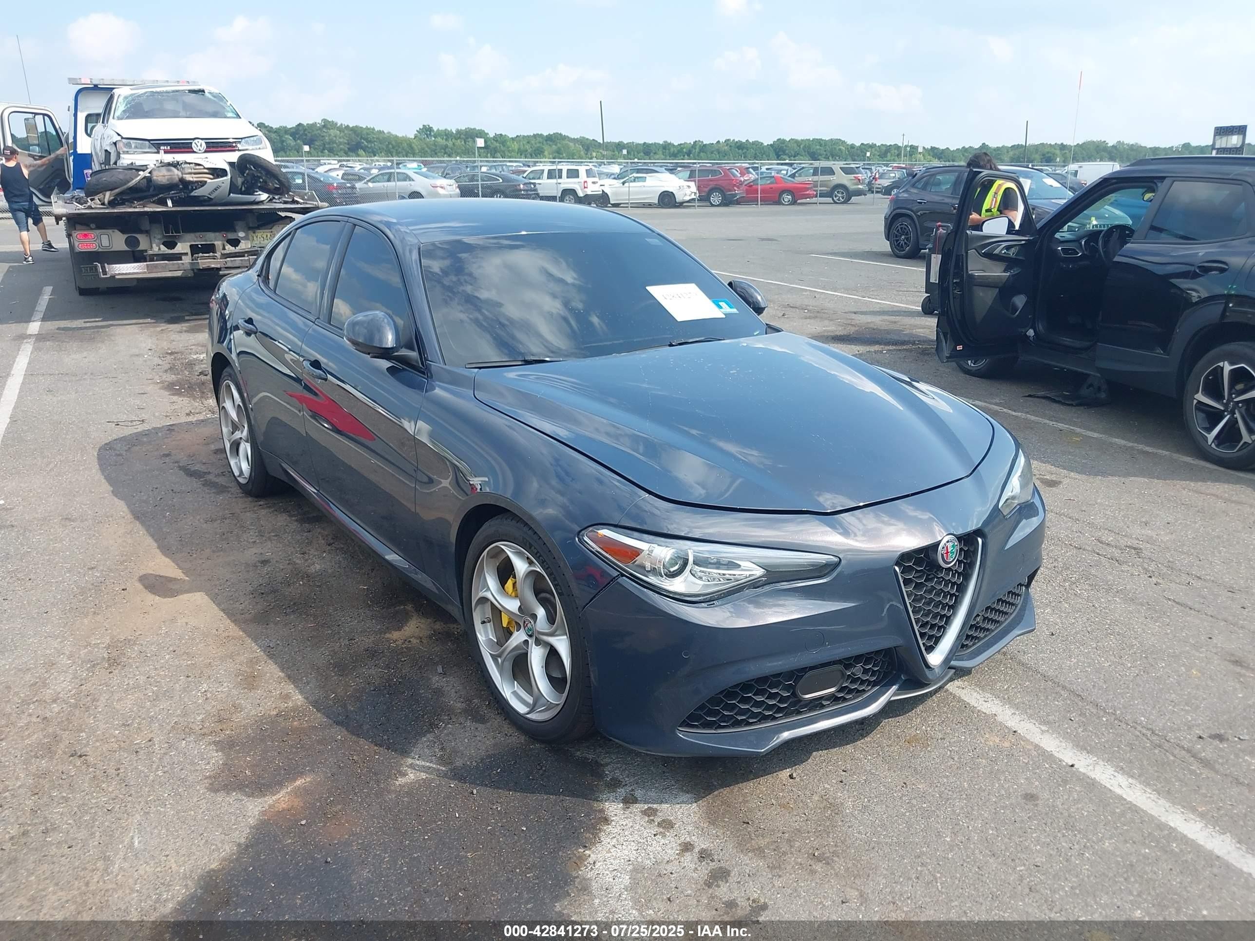 2019 Alfa Romeo Giulia Ti, VIN ZARFANBN5K7620999 — Water / flood