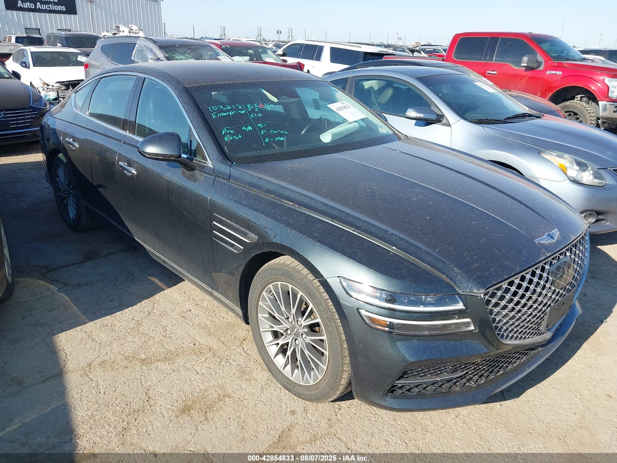 2023 Genesis G80 2.5T, VIN KMTGB4SC8PU197673 — Rear end