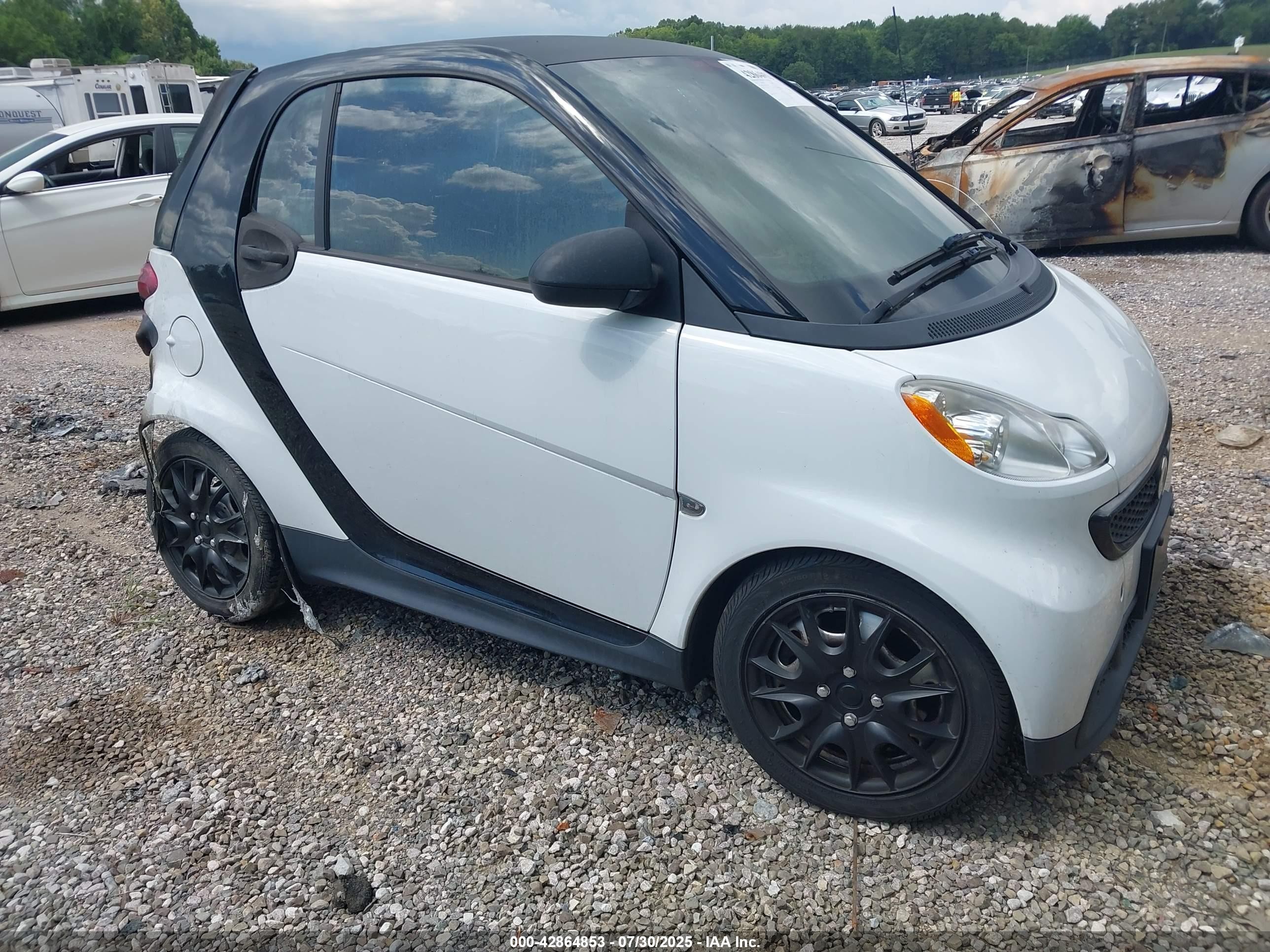 2014 Smart fortwo Pure, VIN WMEEJ3BA3EK778154 — Interior fire