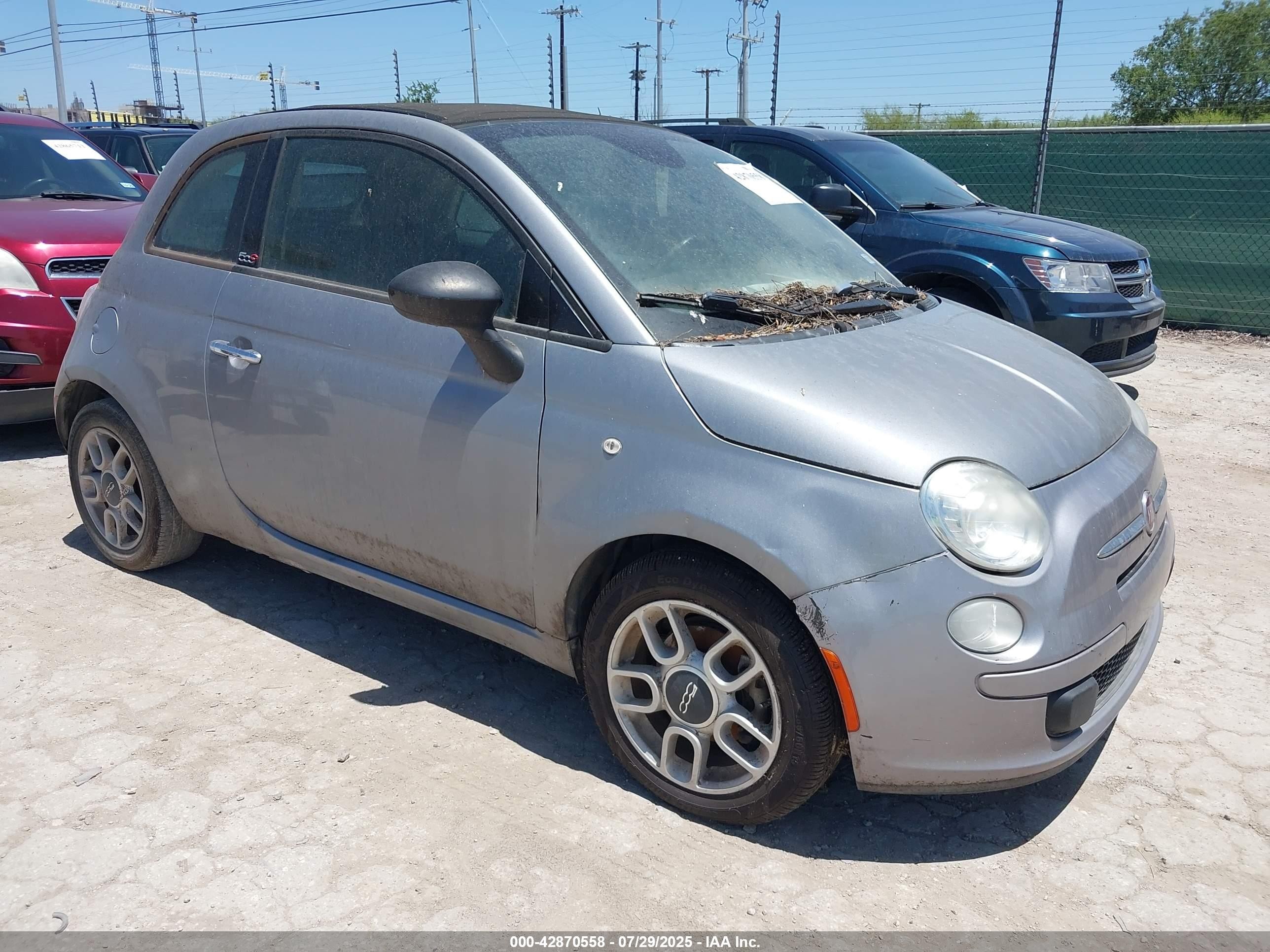 2015 FIAT 500 Pop, VIN 3C3CFFDR5FT756737 — Front end