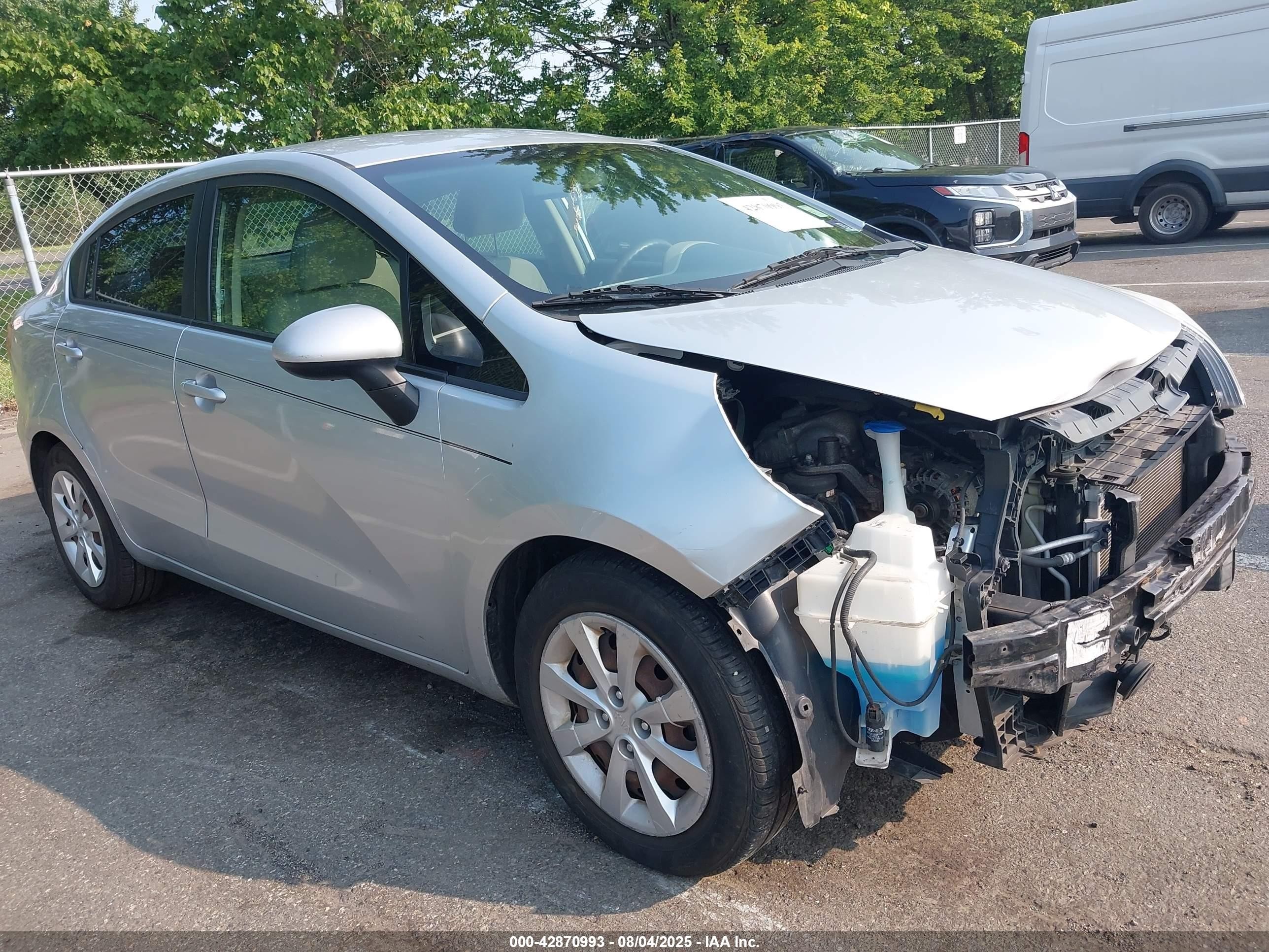 2016 Kia Rio LX, VIN KNADM4A31G6586301 — Front end