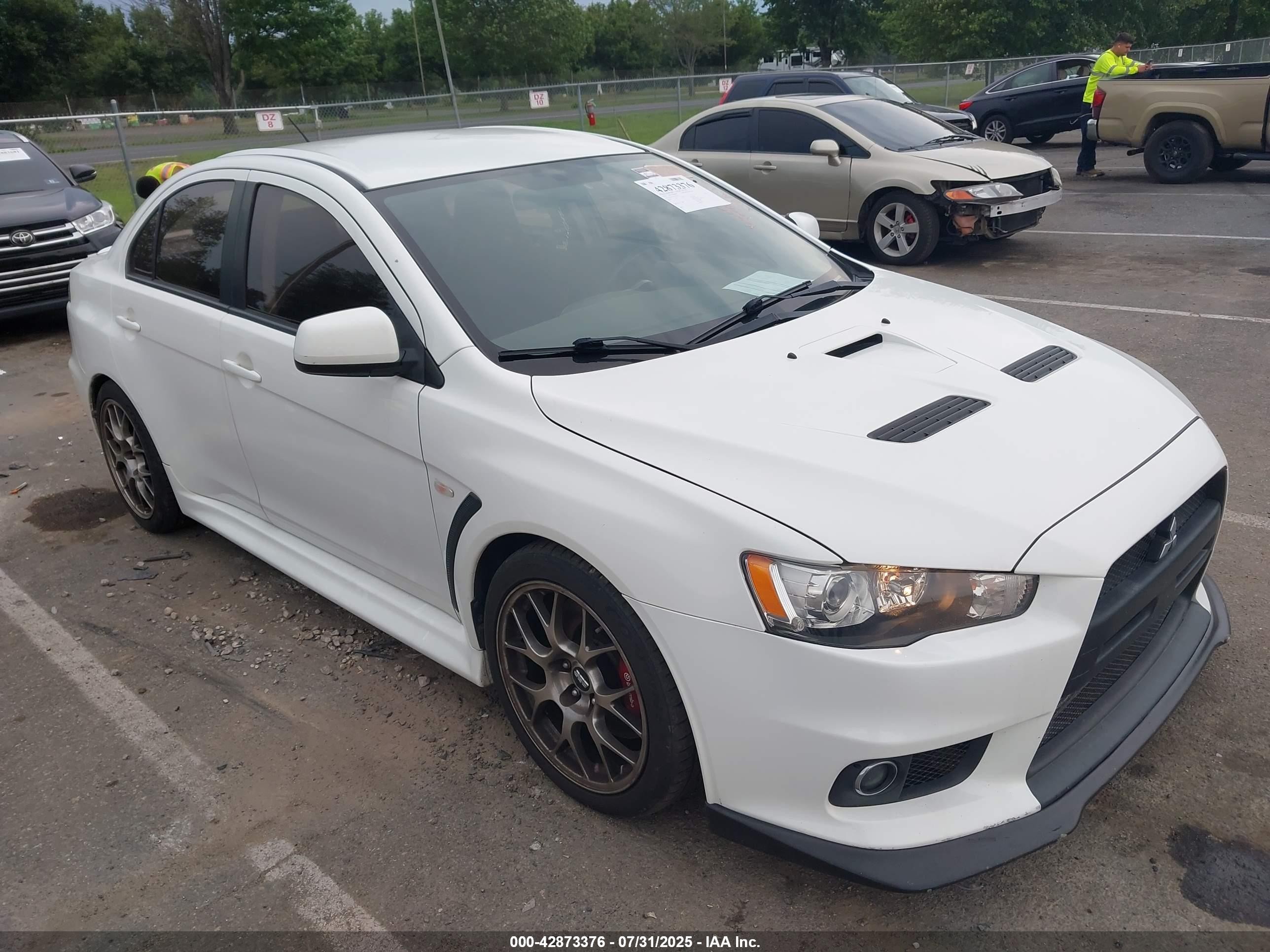2014 Mitsubishi Lancer Evolution MR, VIN JA32W5FV5EU001926 — Water / flood