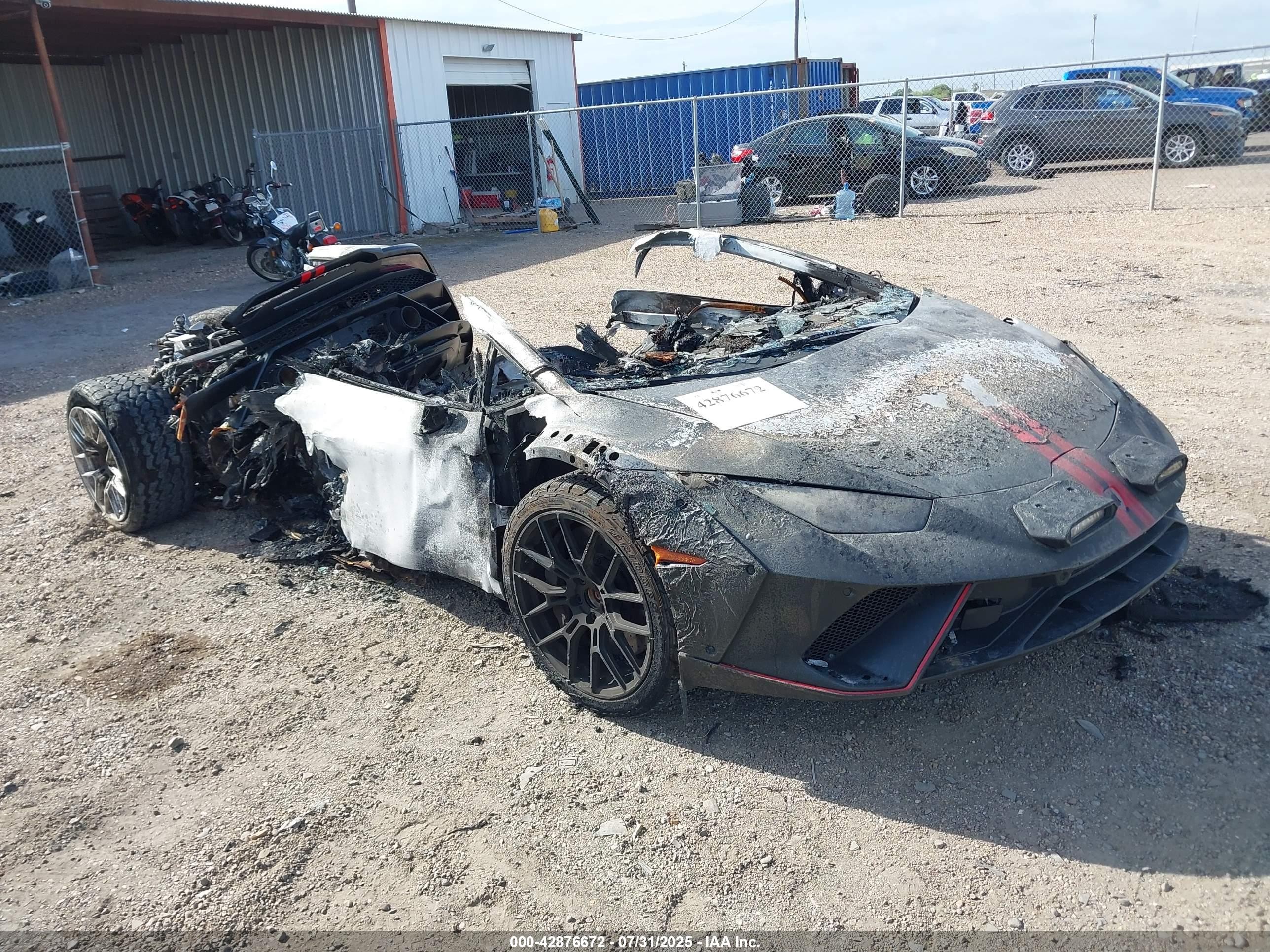 2024 Lamborghini Huracan, VIN ZHWUG7ZF5RLA27357 — Rear end