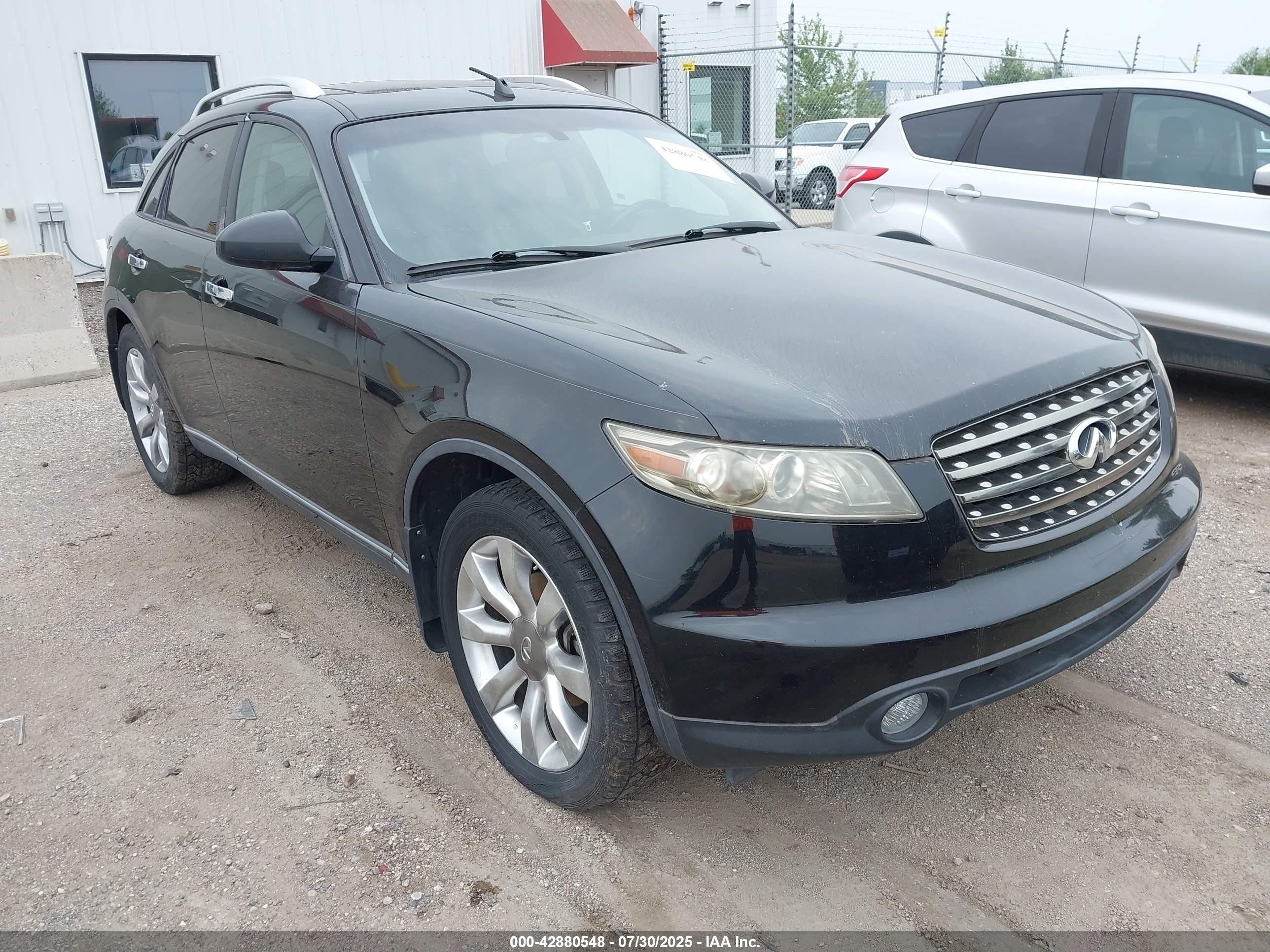 2005 Infiniti FX, VIN JNRBS08W15X400532 — Interior fire