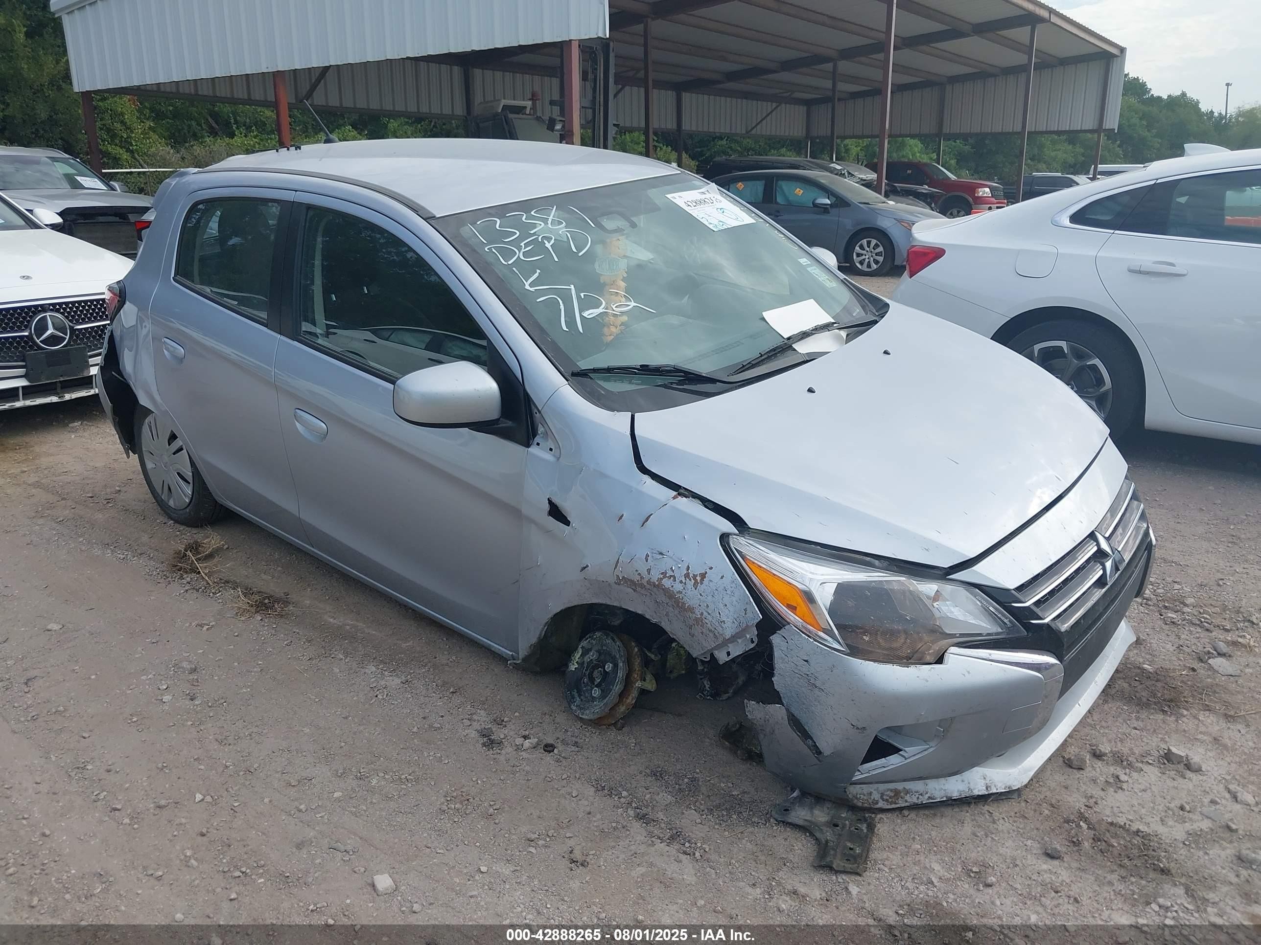 2024 Mitsubishi Mirage ES, VIN ML32AUHJ5RH027996 — Repossession