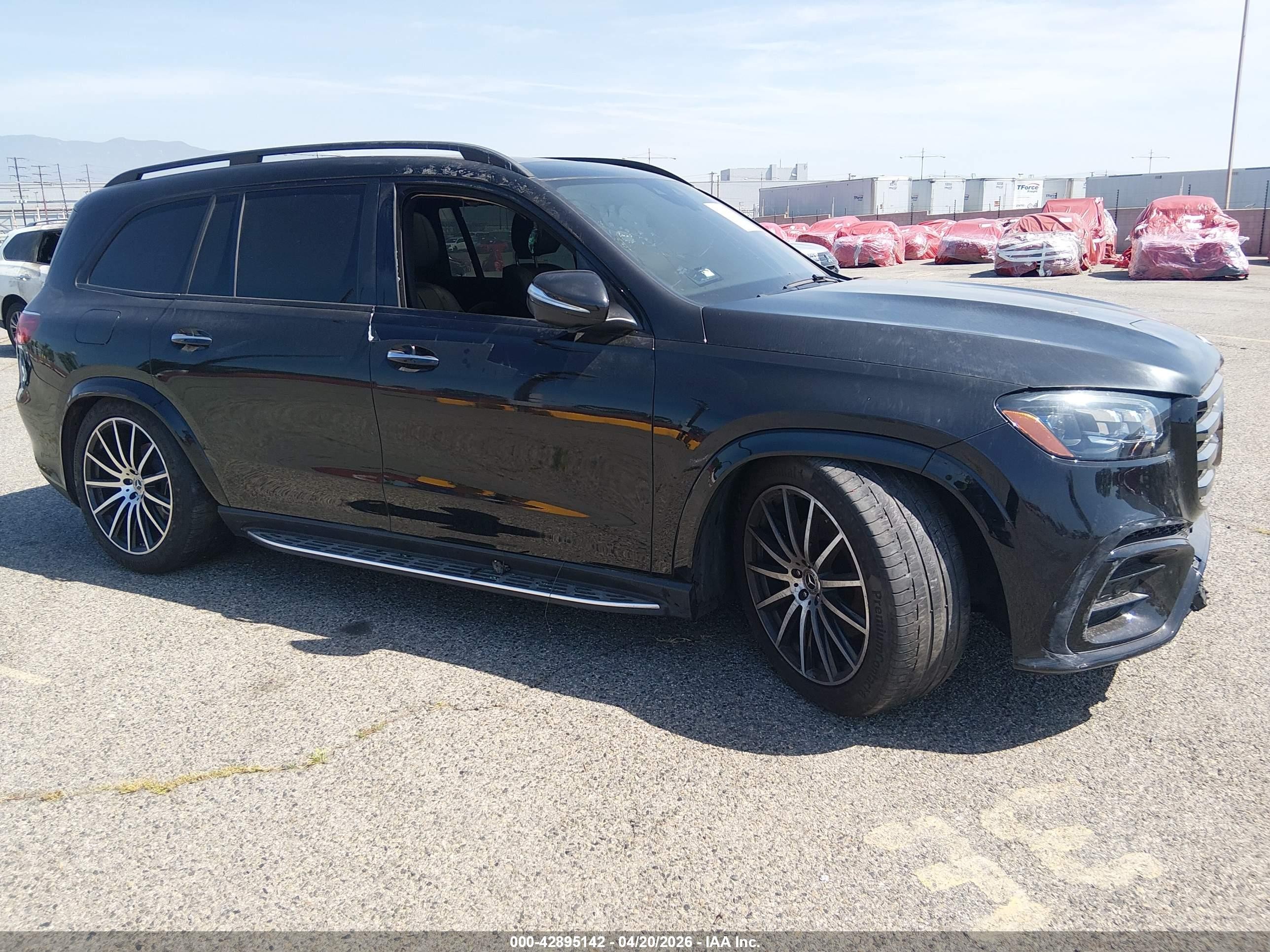 2024 Mercedes-Benz GLS 580, VIN 4JGFF8FE4RB134758 — Interior fire