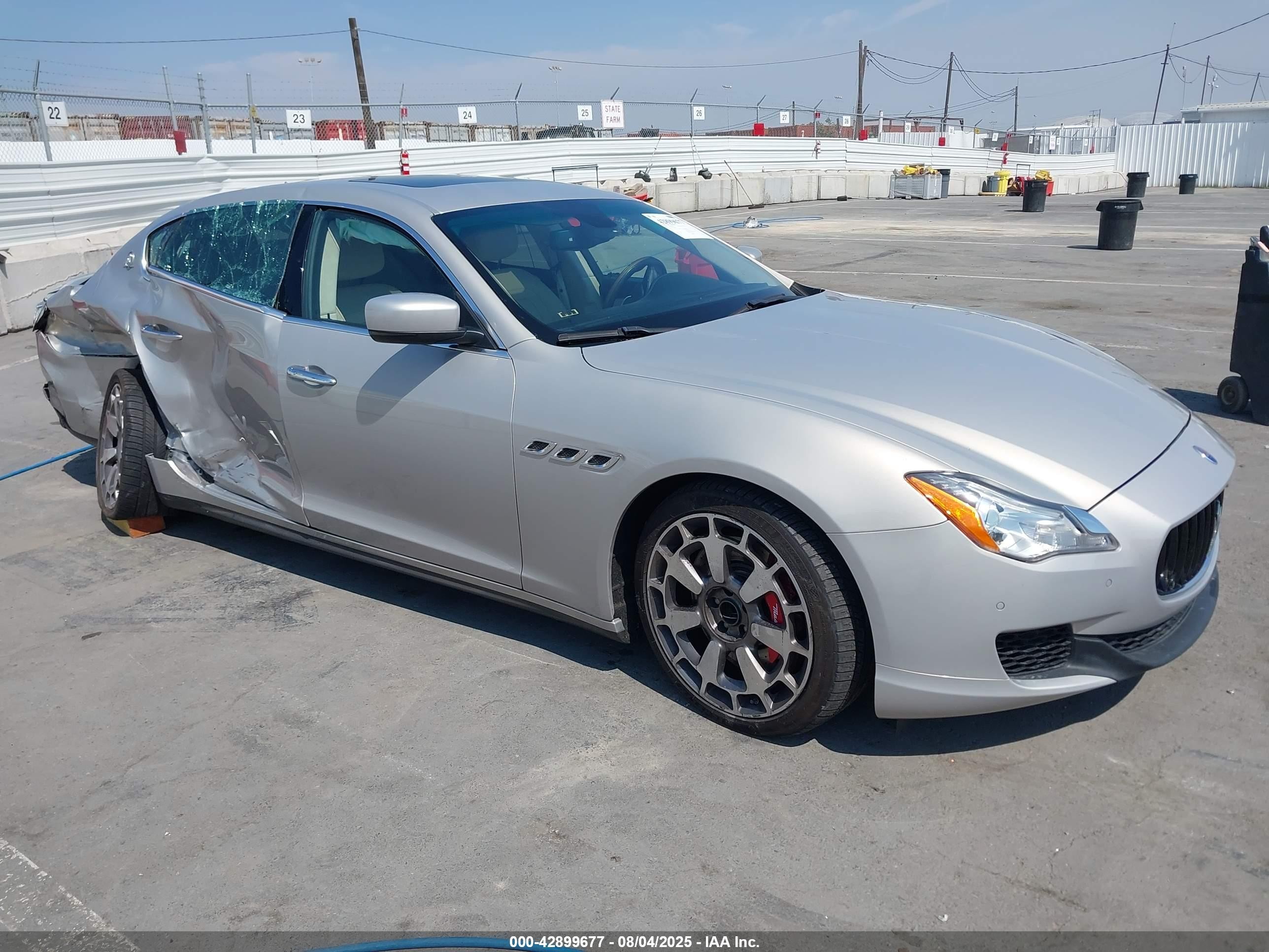 2014 Maserati Quattroporte GTS, VIN ZAM56PPA5E1085040 — Rear end