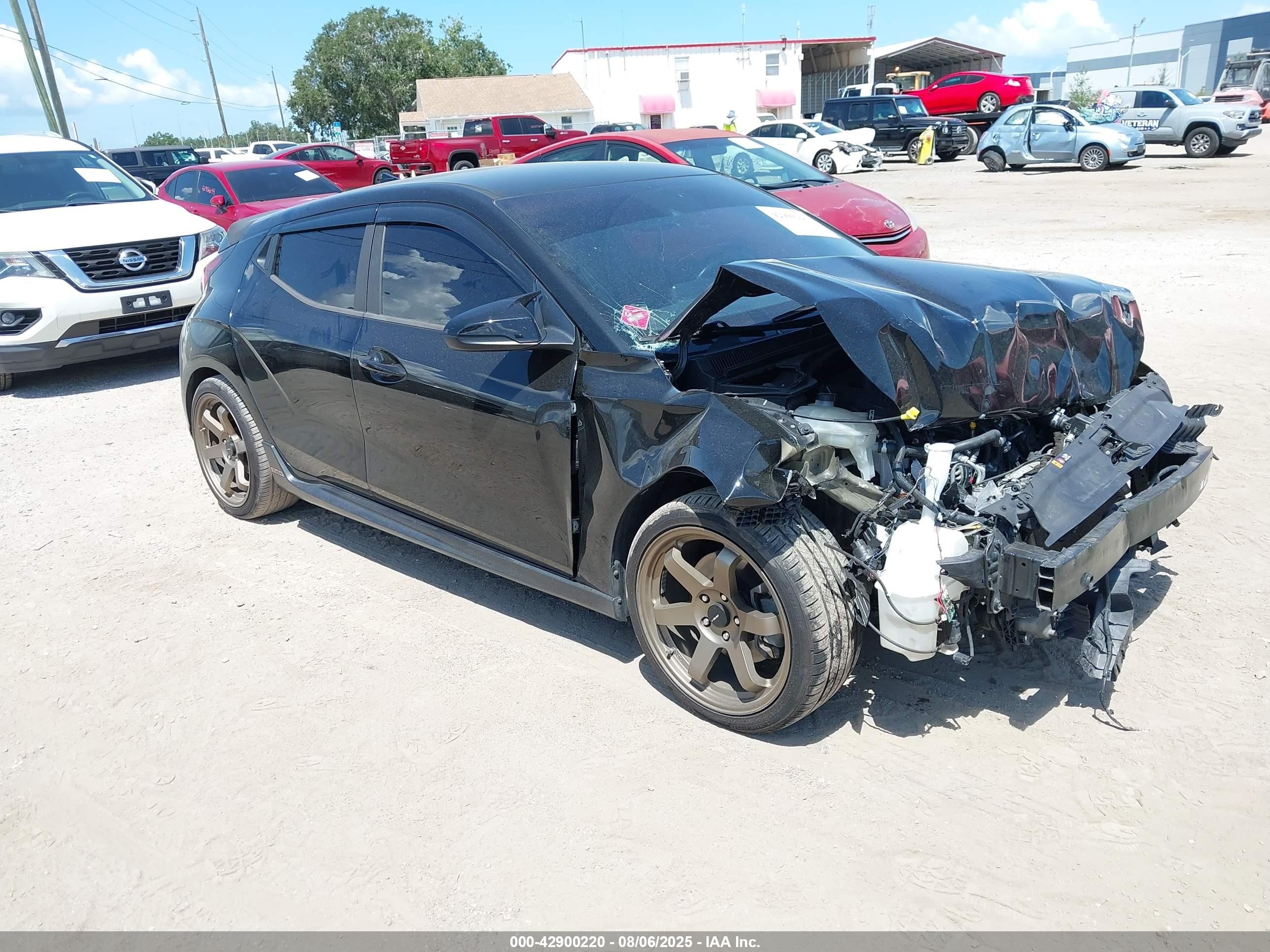 2019 Hyundai Veloster Turbo, VIN KMHTH6AB1KU009399 — Front end