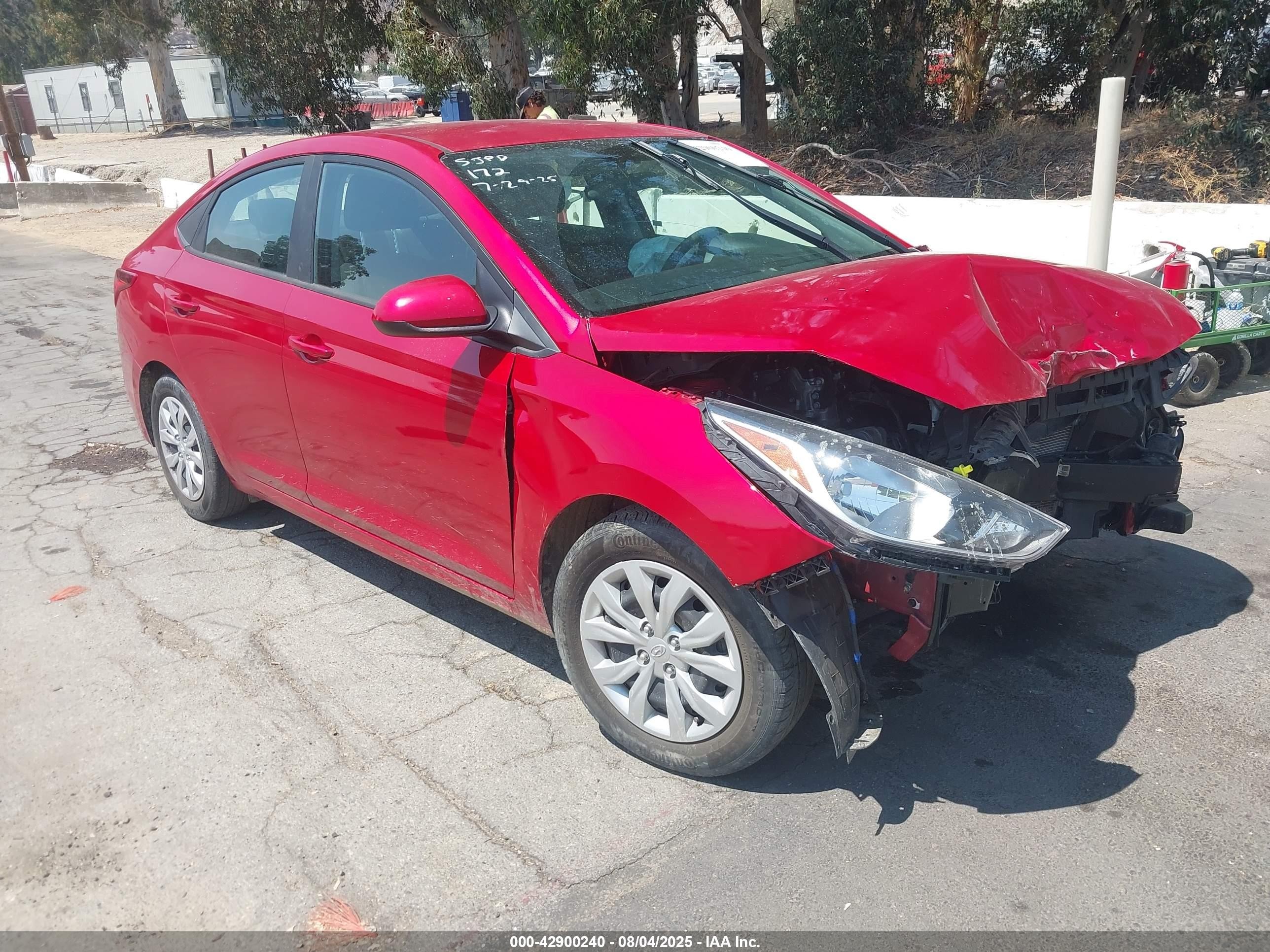 2022 Hyundai Accent SE, VIN 3KPC24A60NE157253 — Front end