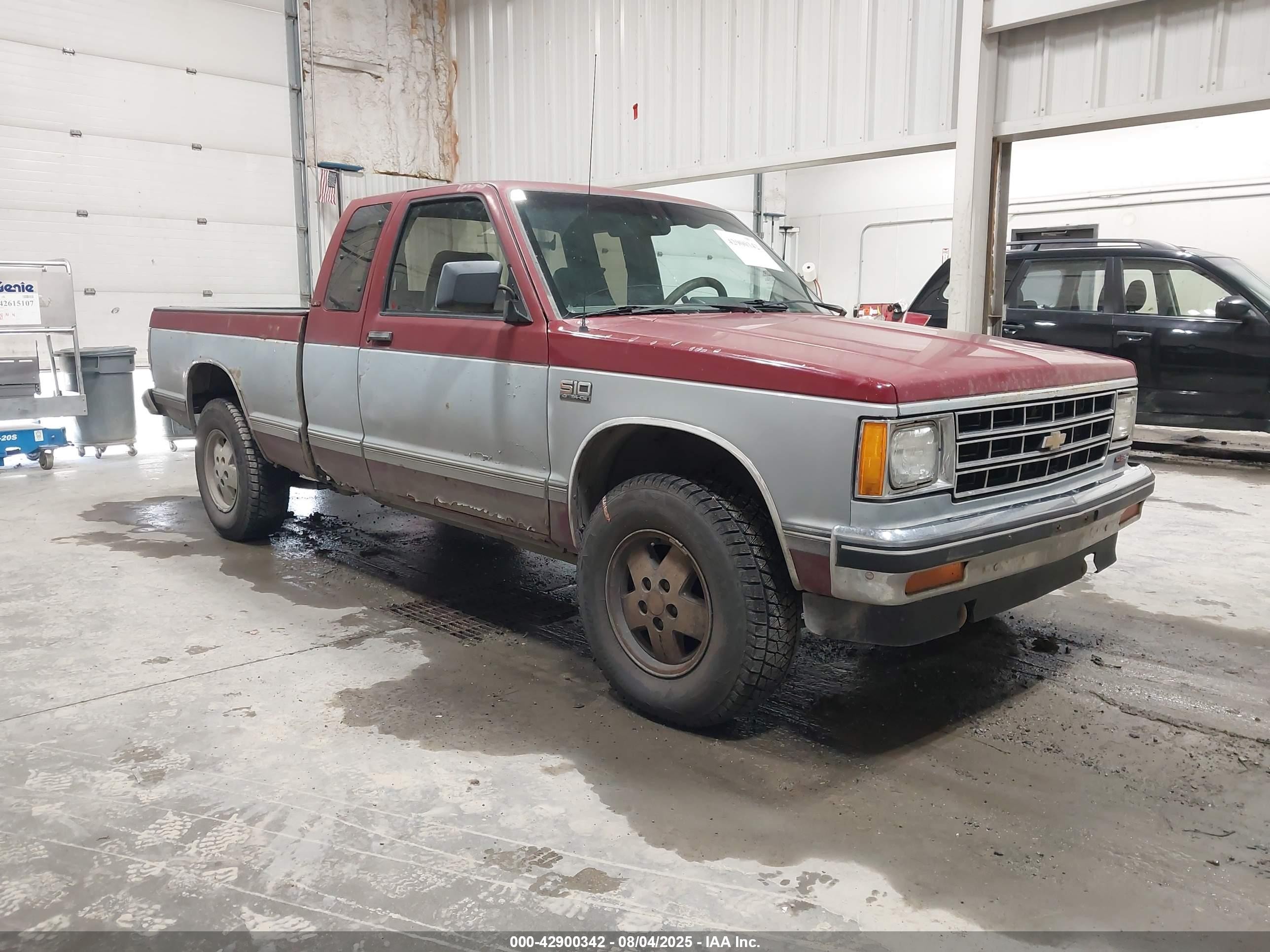 1990 Chevrolet S-10 LS, VIN 1GCDT19Z4L8131972 — Rear end