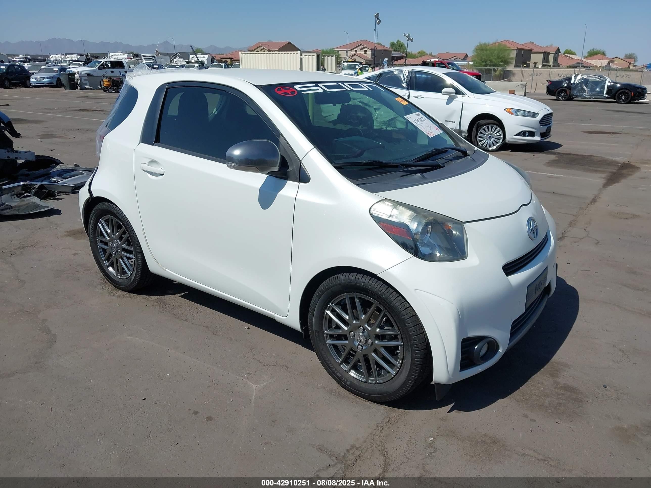 2013 Scion iQ, VIN JTNJJXB00DJ023006 — Rear end