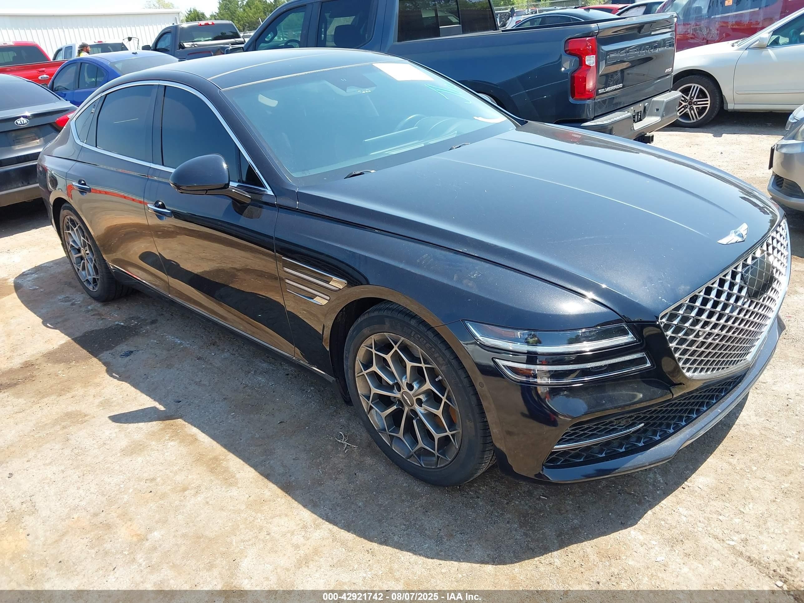 2022 Genesis G80 2.5T, VIN KMTGB4SC1NU095614 — Water / flood