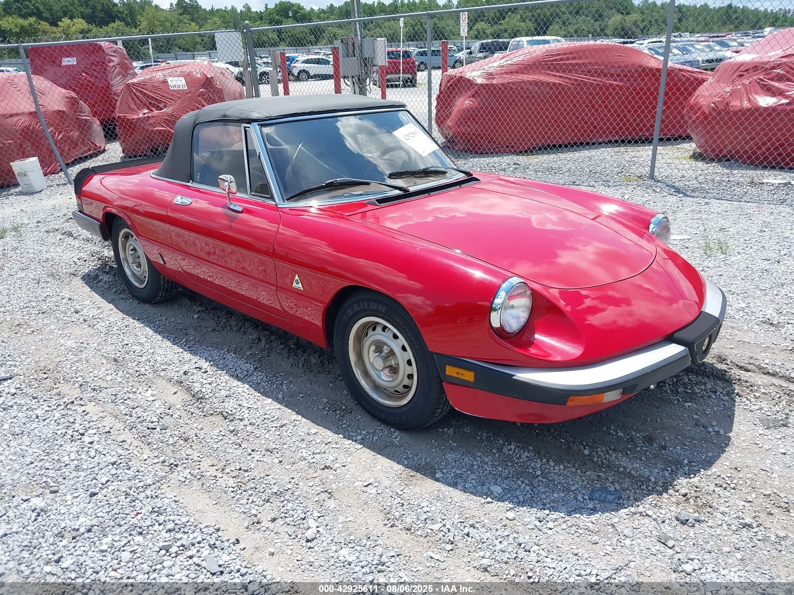 1985 Alfa Romeo Spider Veloce, VIN ZARBA5417F1020860 — Normal wear
