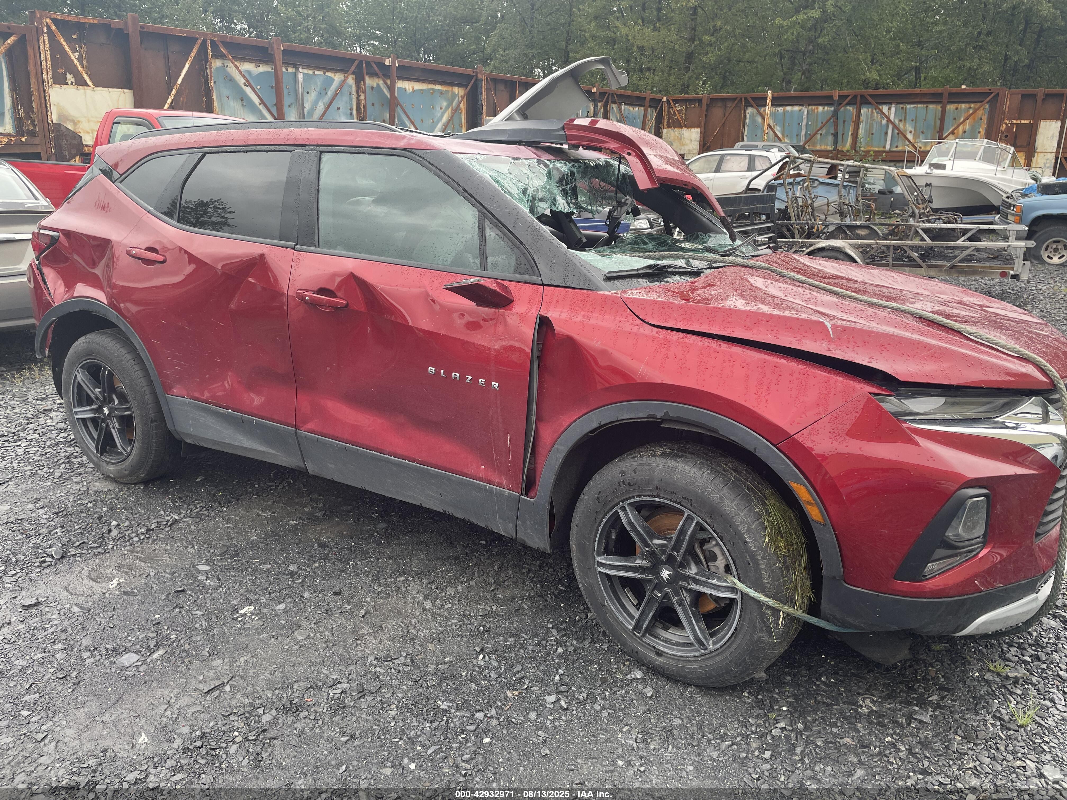 2021 Chevrolet Blazer LT, VIN 3GNKBJRS7MS552369 — Rollover