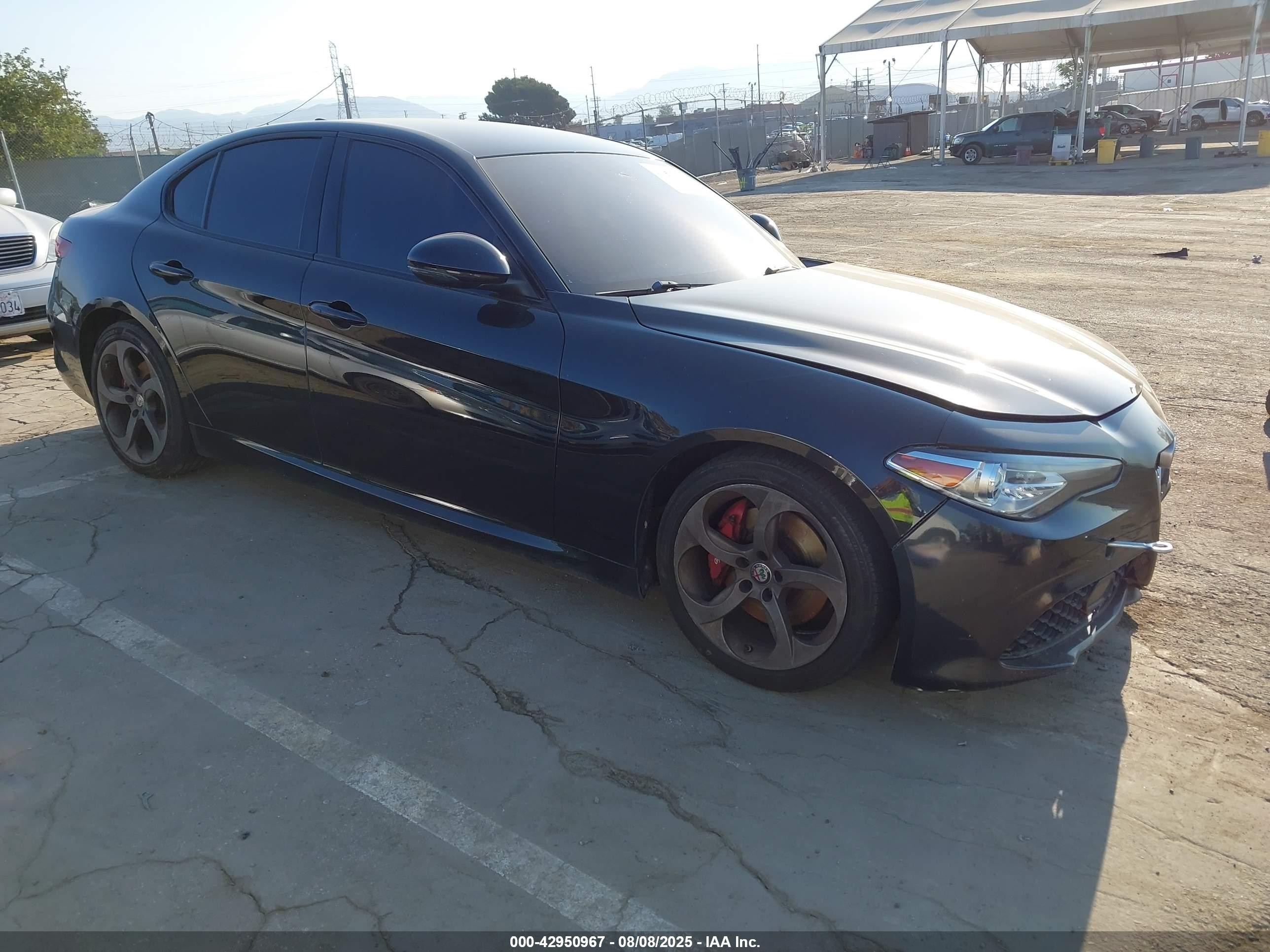 2017 Alfa Romeo Giulia, VIN ZARFAEBNXH7532474 — Repossession