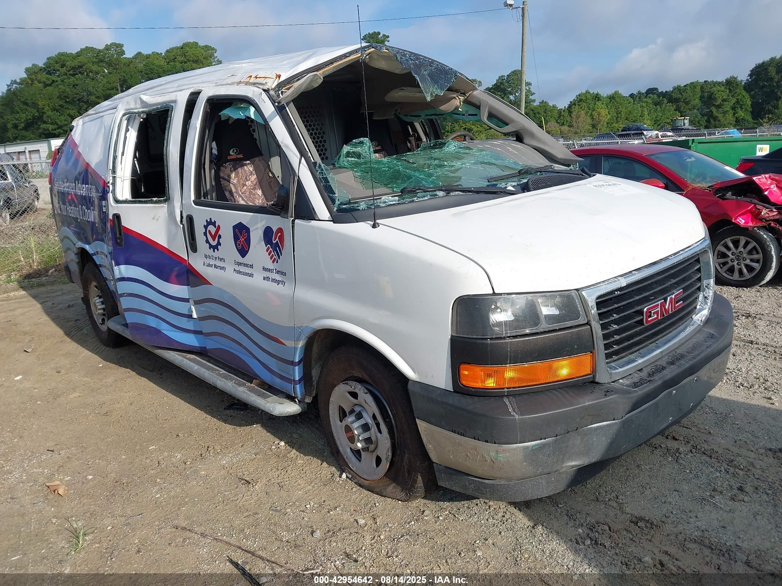 2017 GMC Savana Cargo, VIN 1GTW7AFFXH1914642 — Rollover