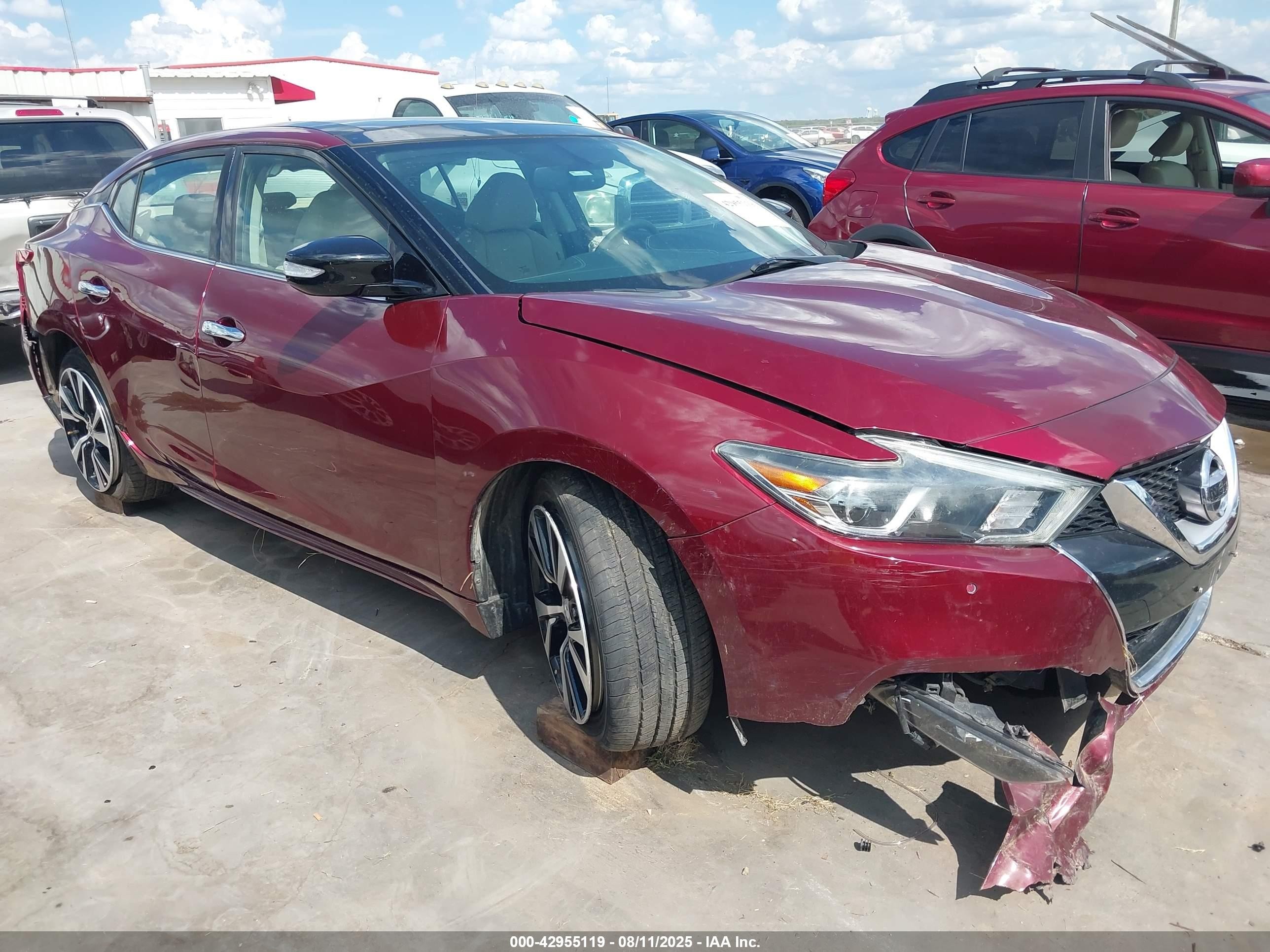 2017 Nissan Maxima SV, VIN 1N4AA6AP1HC453589 — По всему кузову
