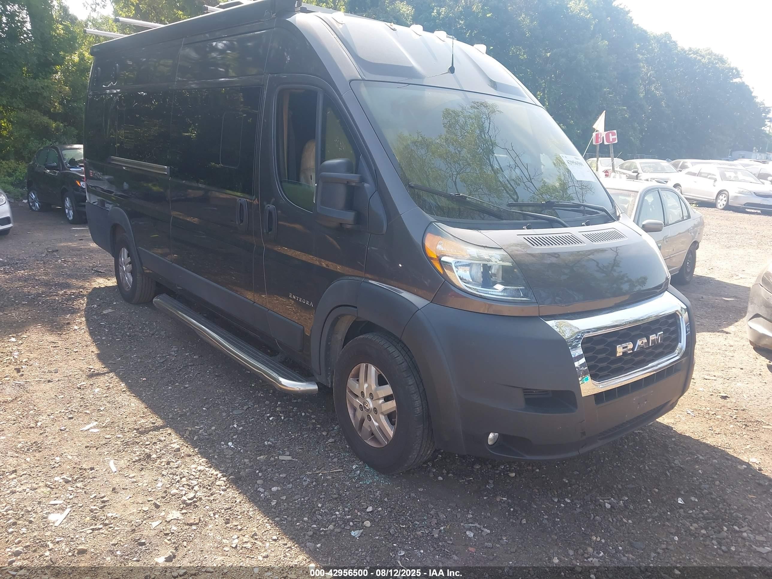 2021 Ram ProMaster Window Van, VIN 3C6MRVUG8ME557688 — Interior fire