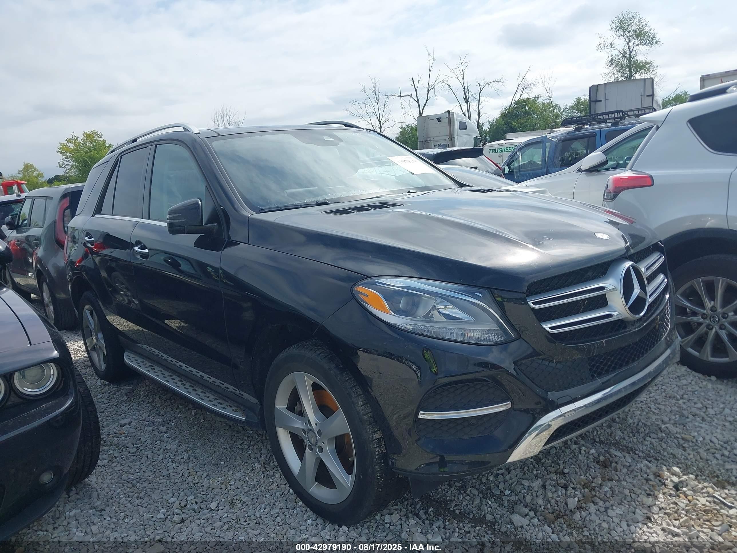 2016 Mercedes-Benz GLE 350, VIN 4JGDA5HB5GA620196 — Water / flood