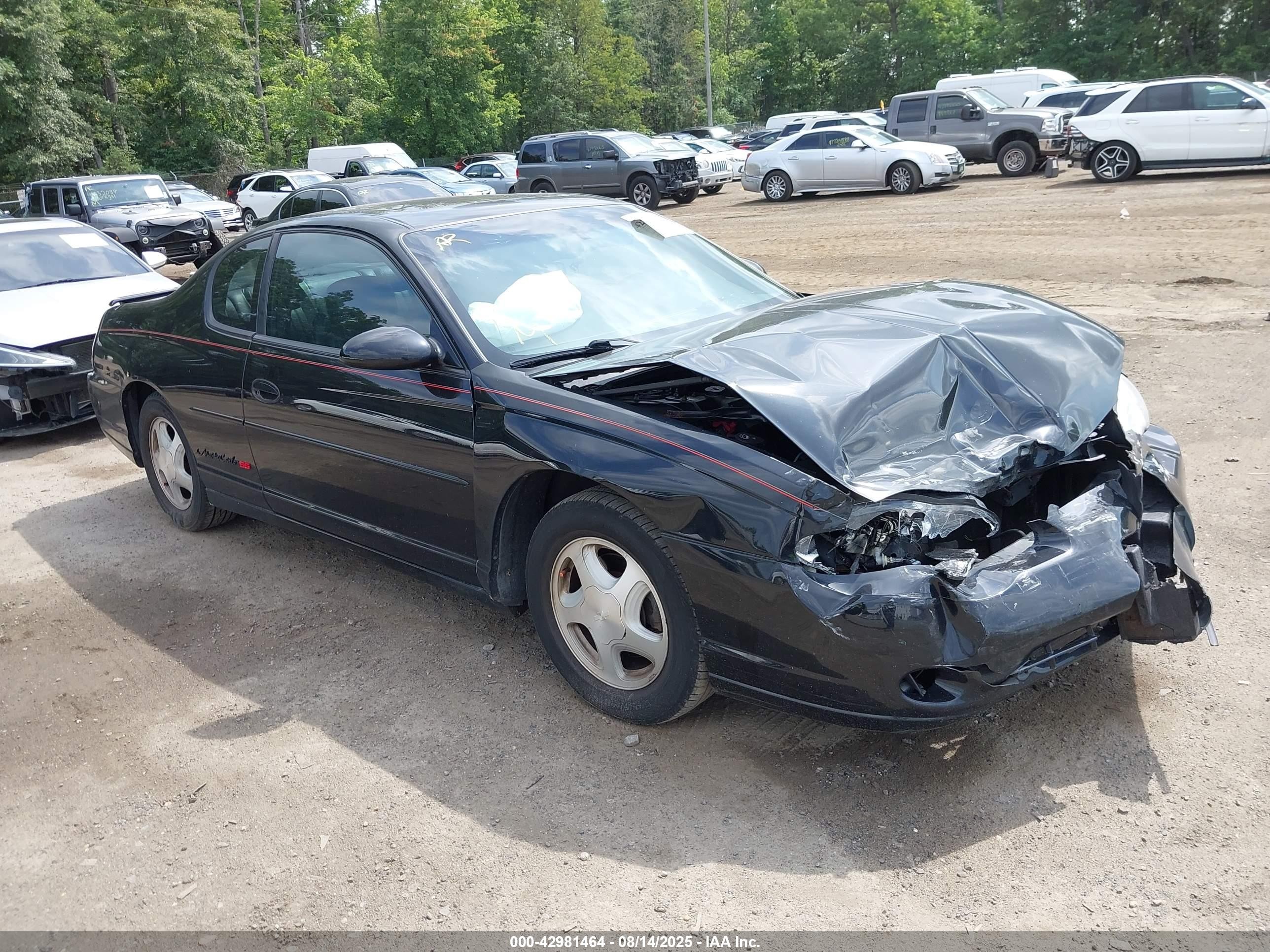 2002 Chevrolet Monte Carlo SS, VIN 2G1WX15K229195221 — Перед