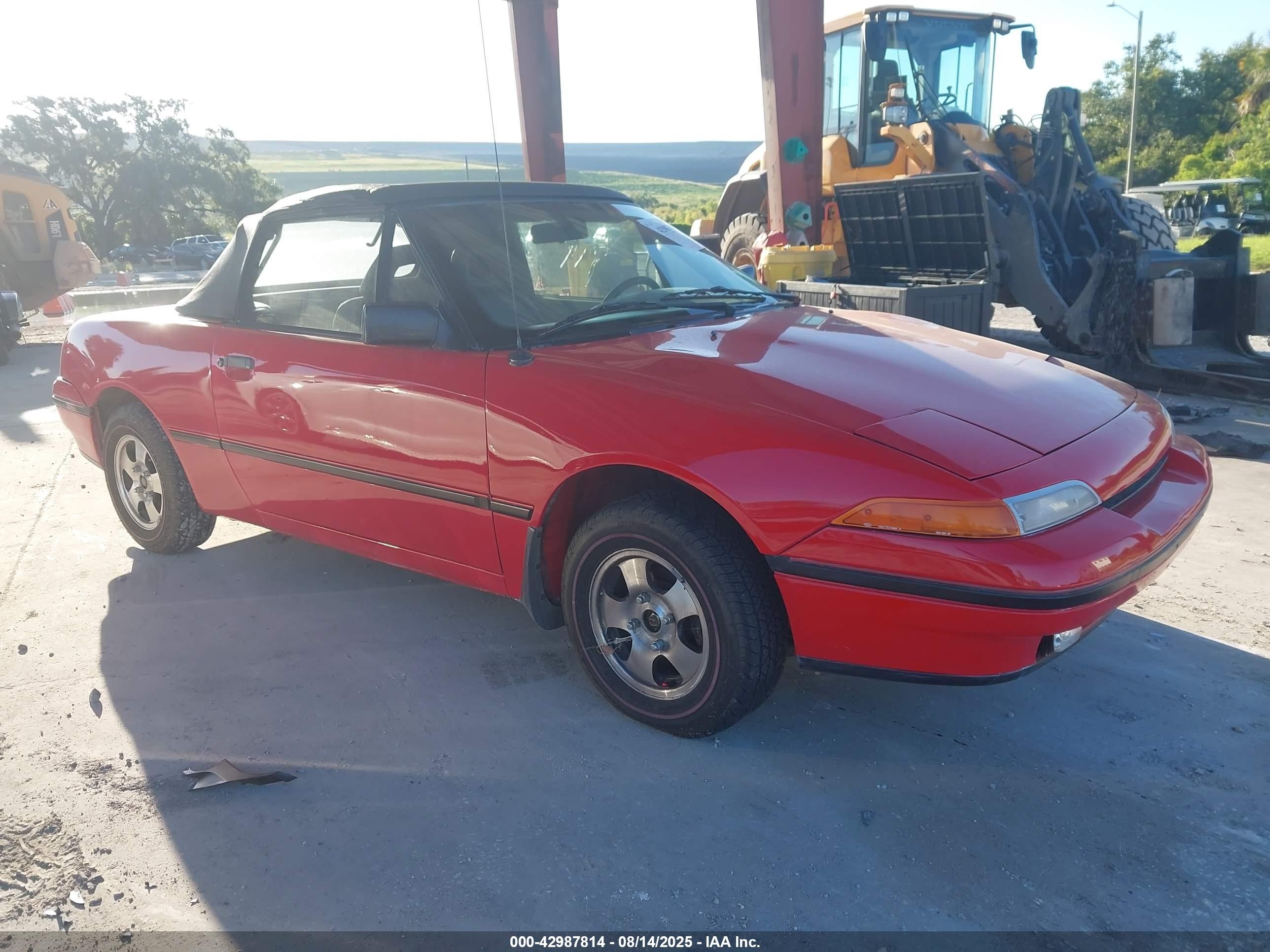 1991 Mercury Capri, VIN 6MPCT01Z2M8634766 — Side