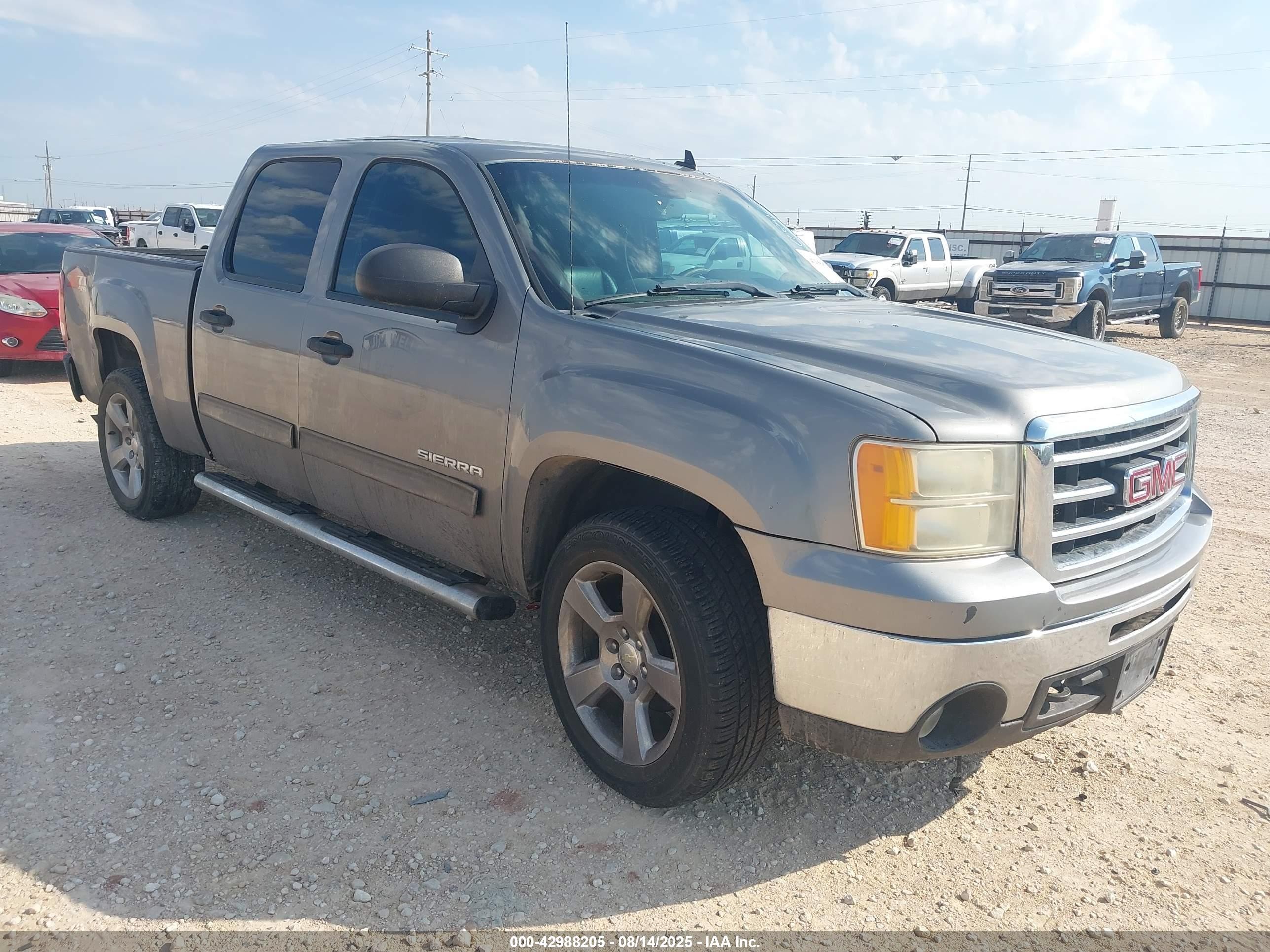 2013 GMC Sierra 1500 SLE, VIN 3GTP2VE78DG158812 — Repossession