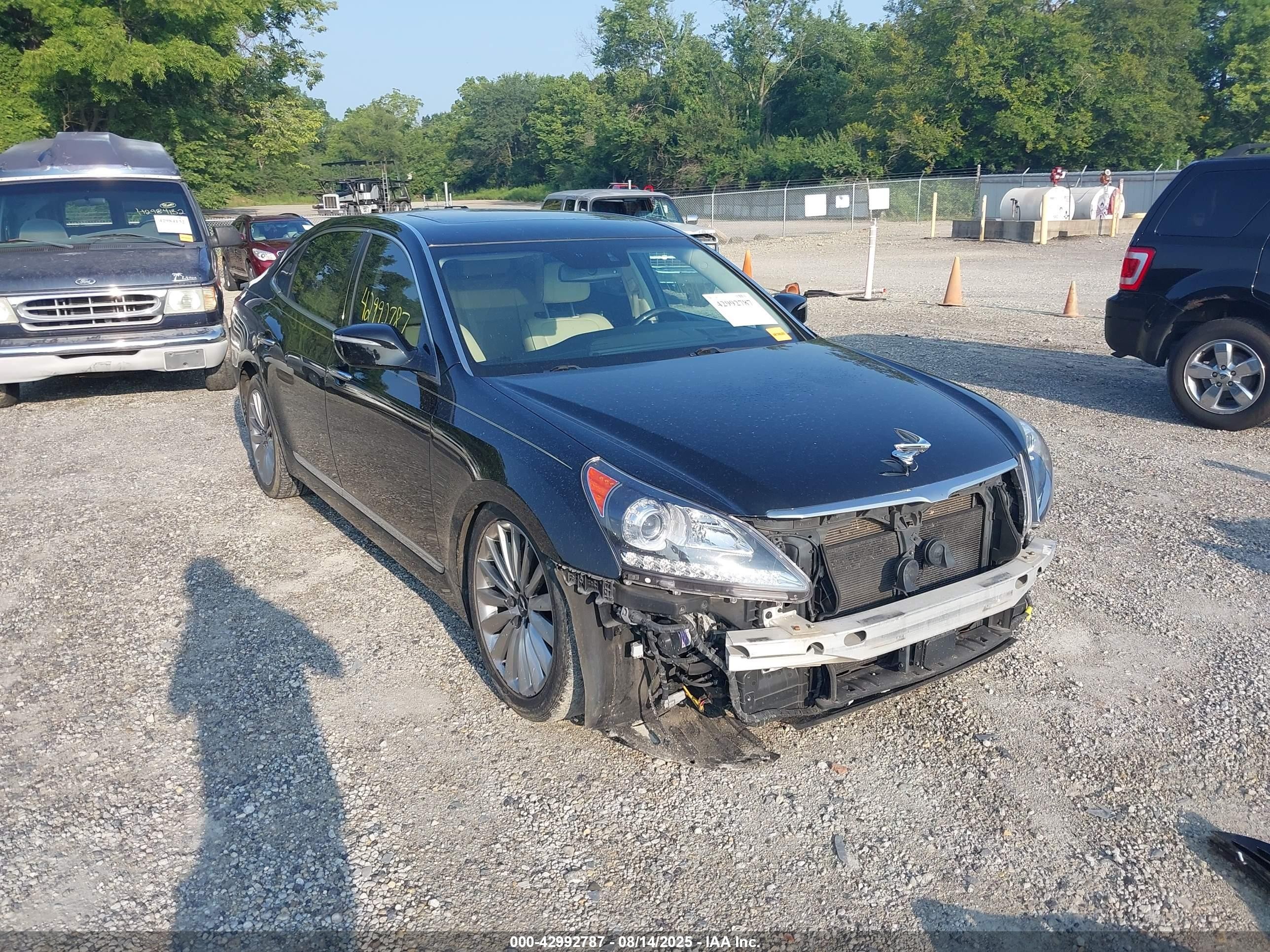2016 Hyundai Equus Signature, VIN KMHGH4JH9GU101877 — Front end