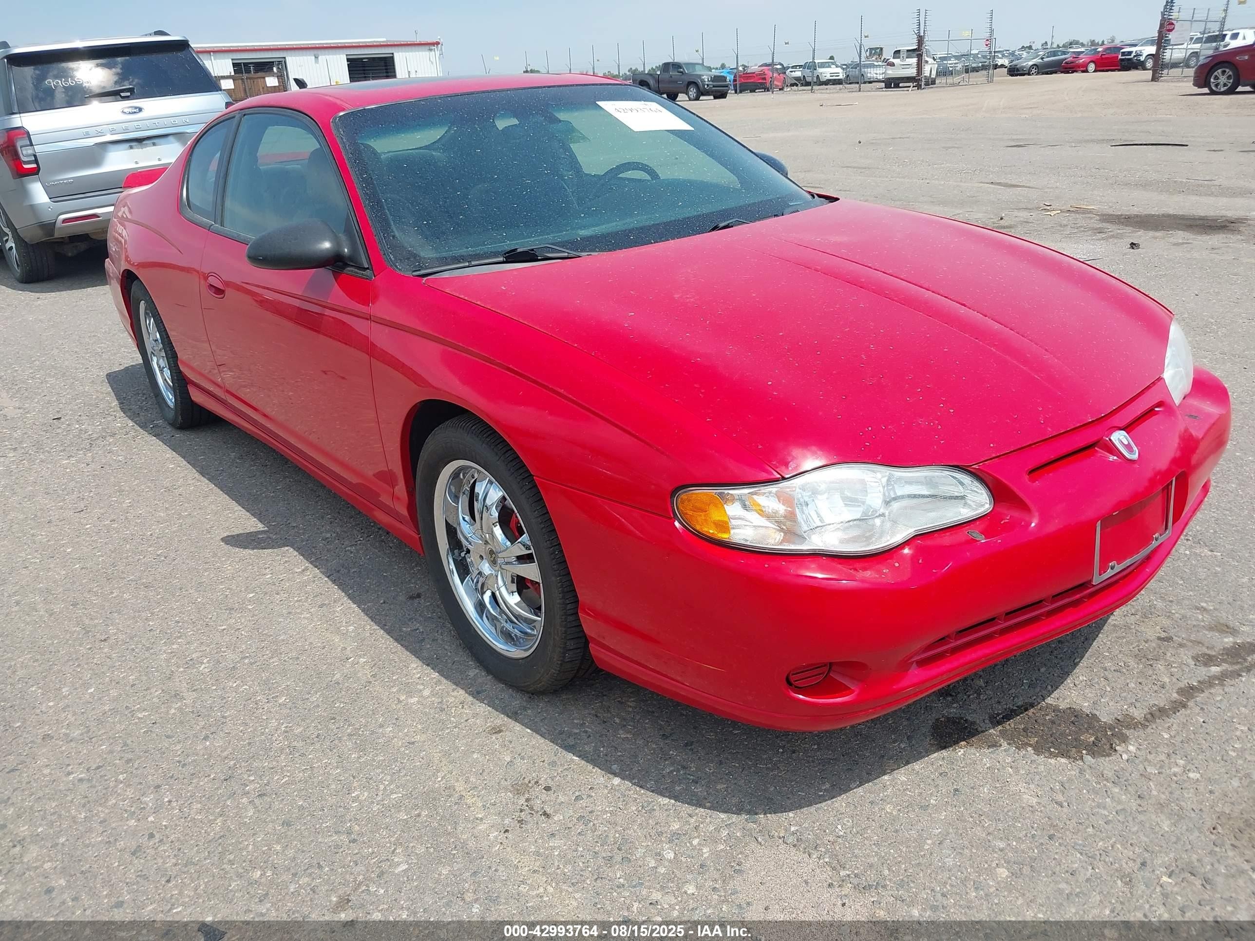 2005 Chevrolet Monte Carlo LS, VIN 2G1WW12E159218865 — Зад