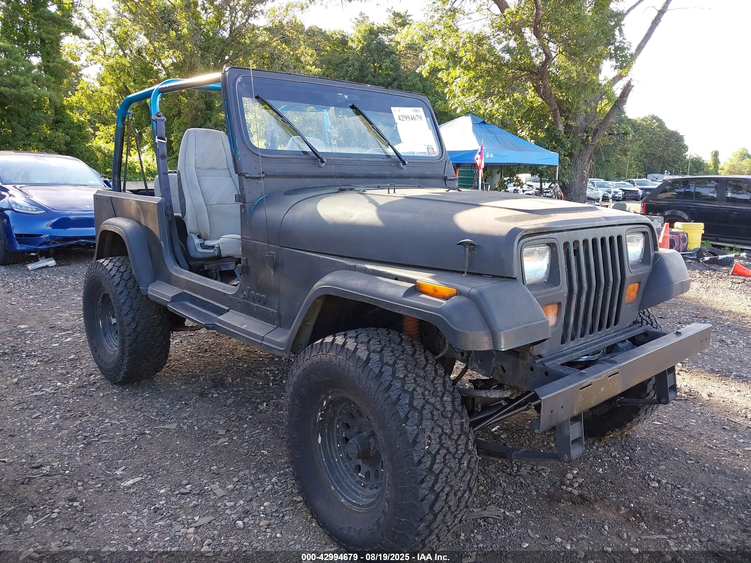 1992 Jeep Wrangler, VIN 2J4FY29S8NJ550748 — Front end