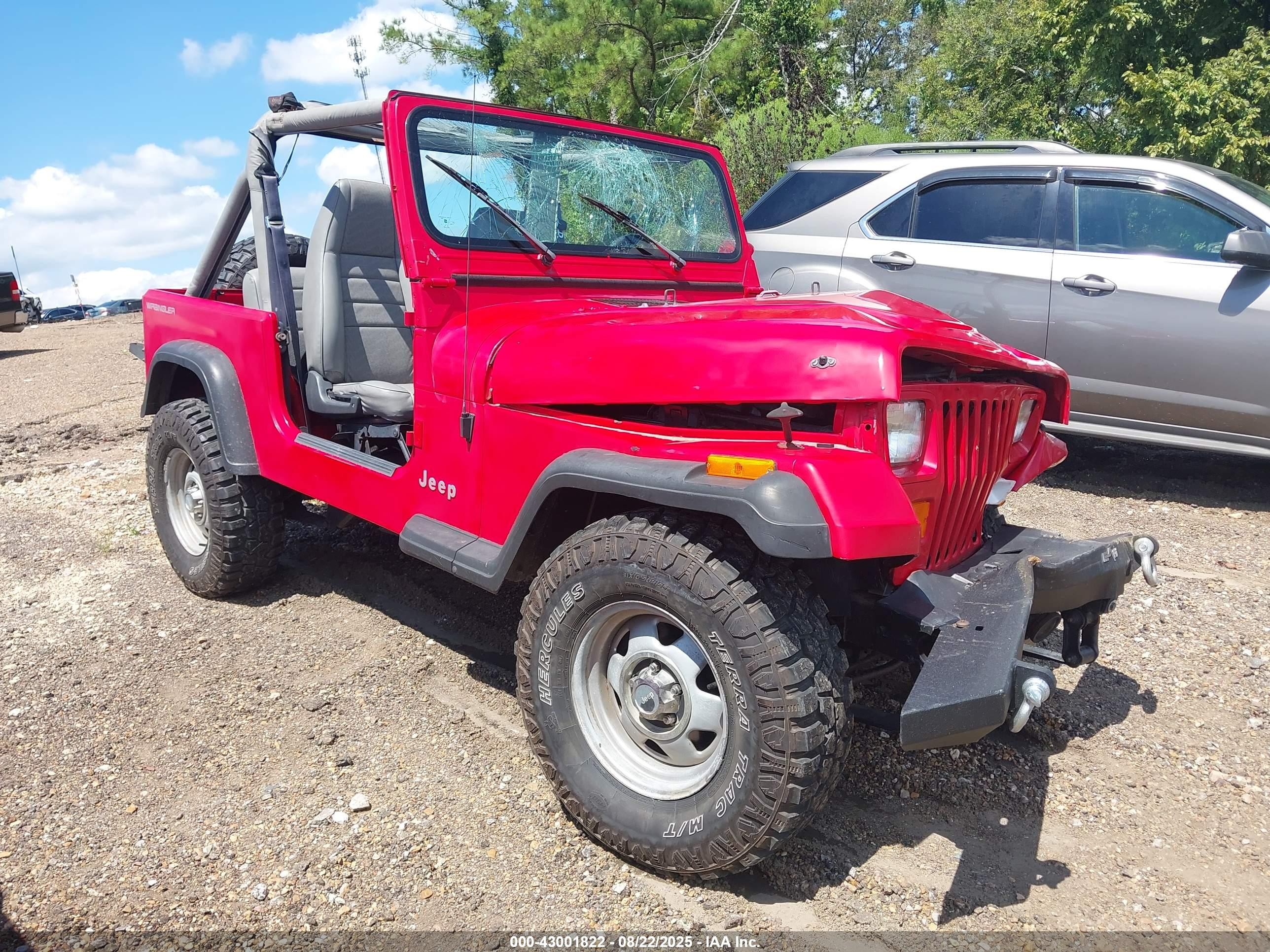 1991 Jeep Wrangler, VIN 2J4FY29S1MJ138122 — Front end
