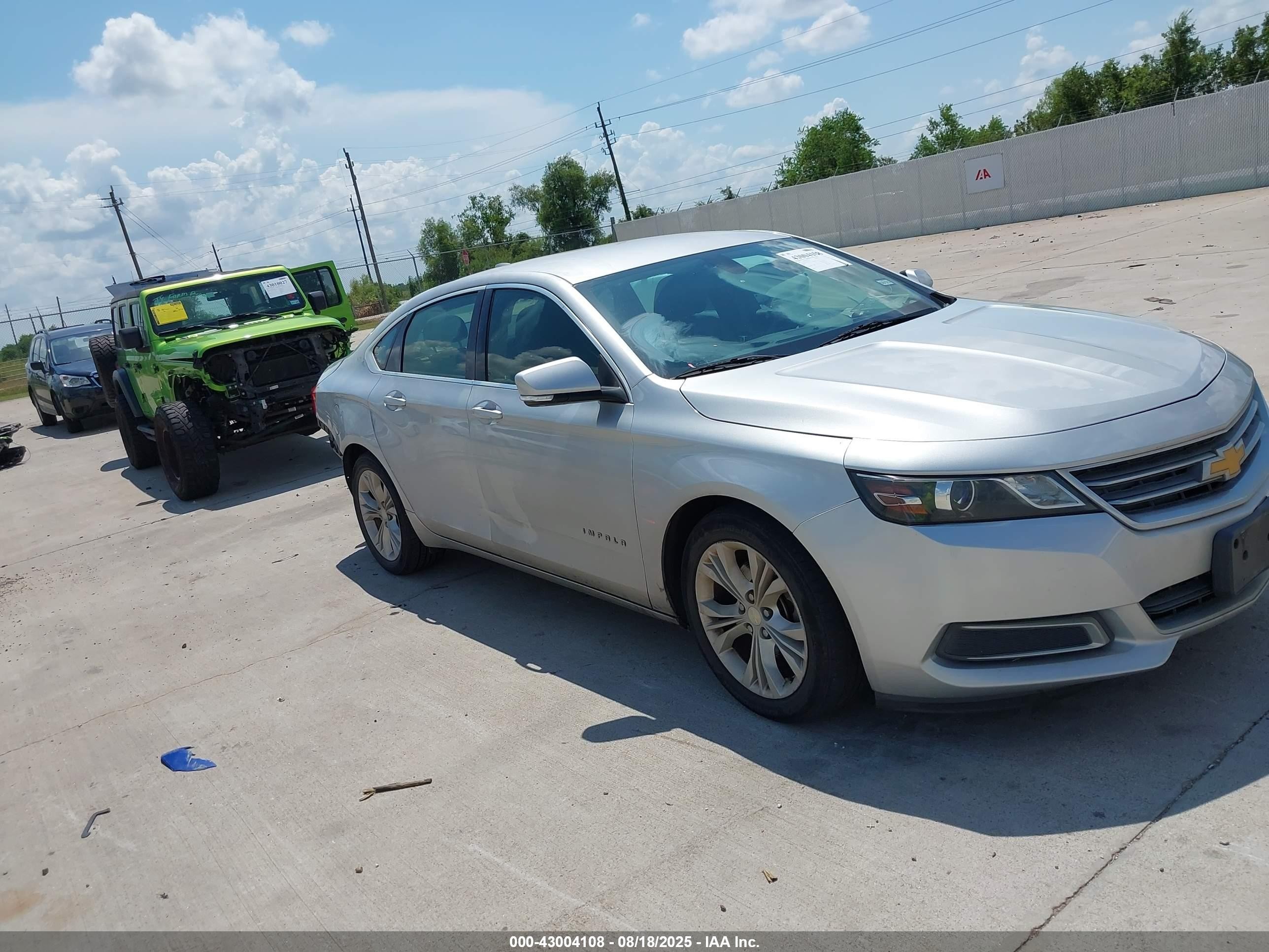 2015 Chevrolet Impala LT, VIN 2G1115SL7F9157795 — Rear end