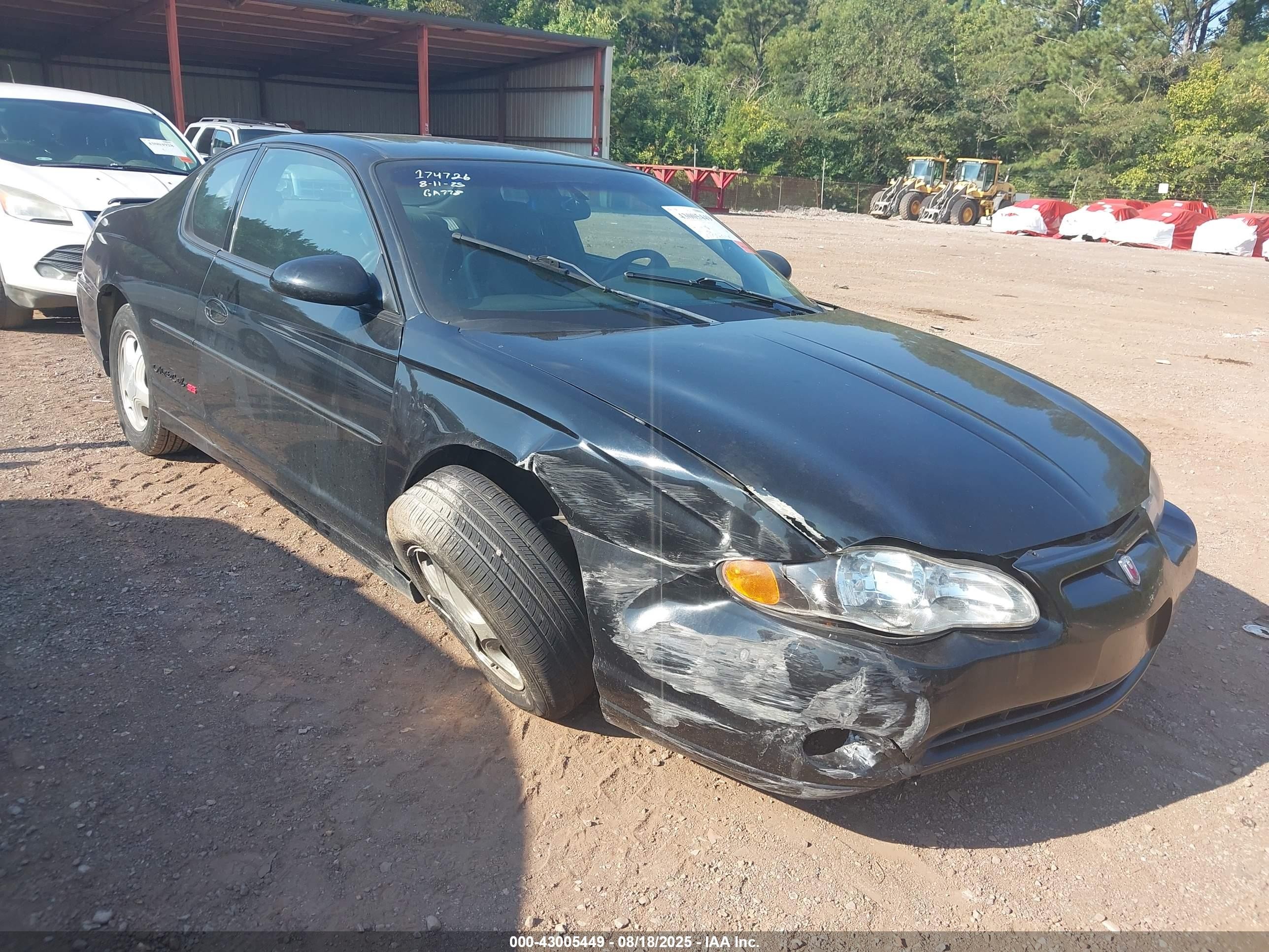 2000 Chevrolet Monte Carlo SS, VIN 2G1WX12K8Y9358872 — Side