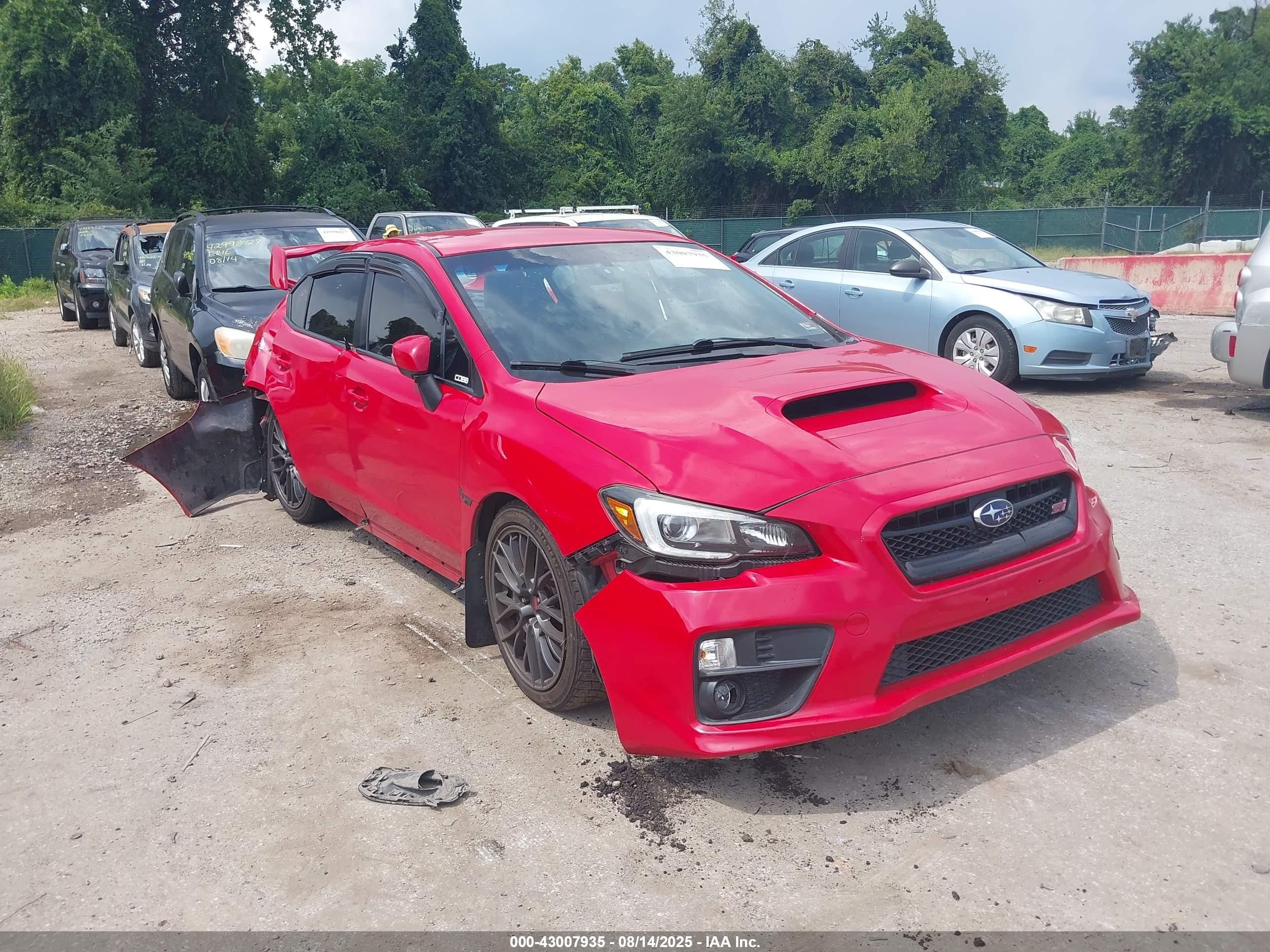 2016 Subaru WRX STI, VIN JF1VA2V61G9818702 — Rear end