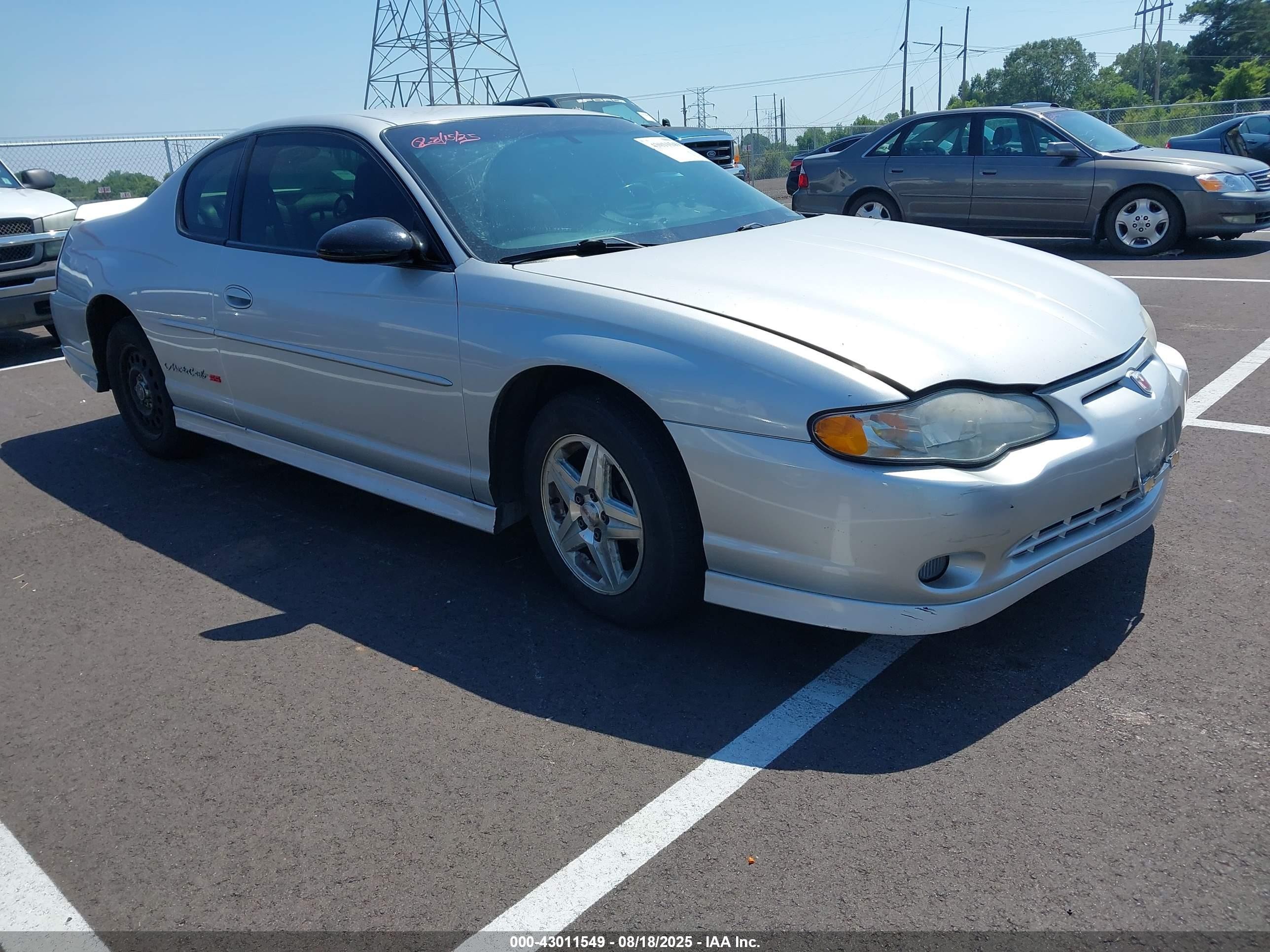 2003 Chevrolet Monte Carlo SS, VIN 2G1WX12KX39156981 — Front end